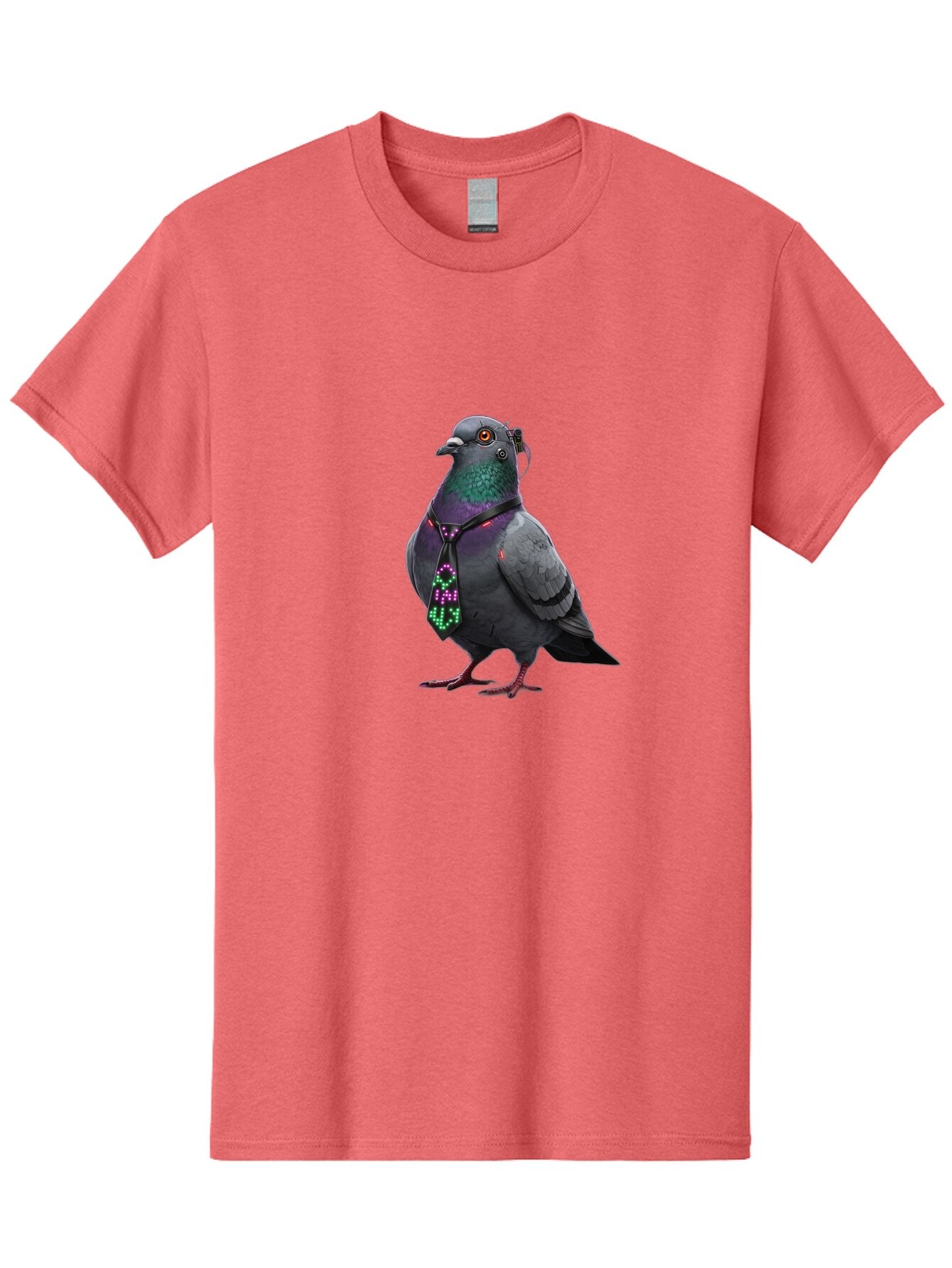 Pigeon-With-Futuristic-Tie Men'S Graphic Tee, 100% Cotton, Comfortable Casual Summer Wear, Machine Washable, Vintage Camera, Old Camera, Antique Camera, Black Camera, Classic Photography, Photography Equipment, Nostalgic Device, Film Camera, Ban106 4