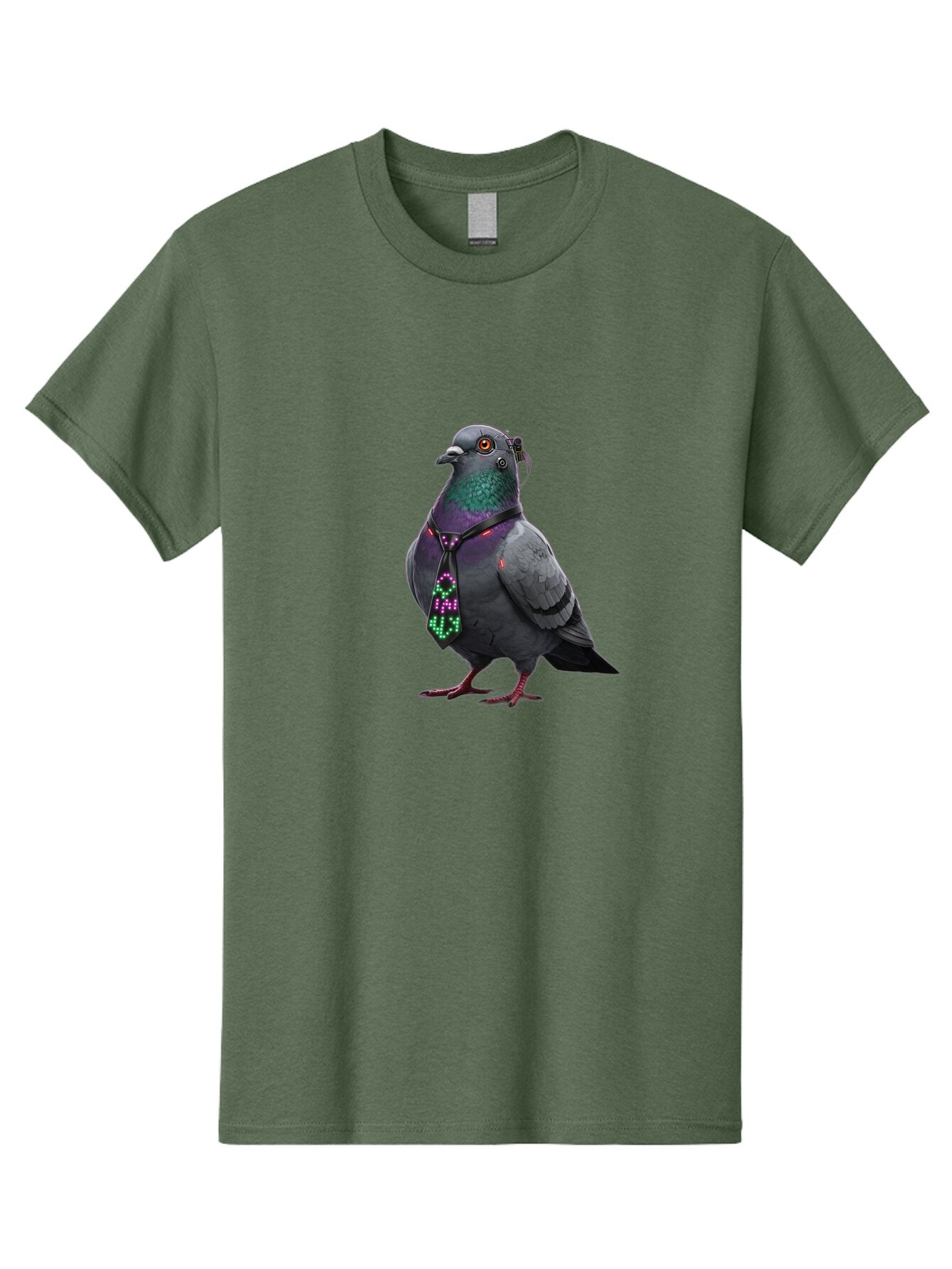 Pigeon-With-Futuristic-Tie Men'S Graphic Tee, 100% Cotton, Comfortable Casual Summer Wear, Machine Washable, Vintage Camera, Old Camera, Antique Camera, Black Camera, Classic Photography, Photography Equipment, Nostalgic Device, Film Camera, Ban106 13