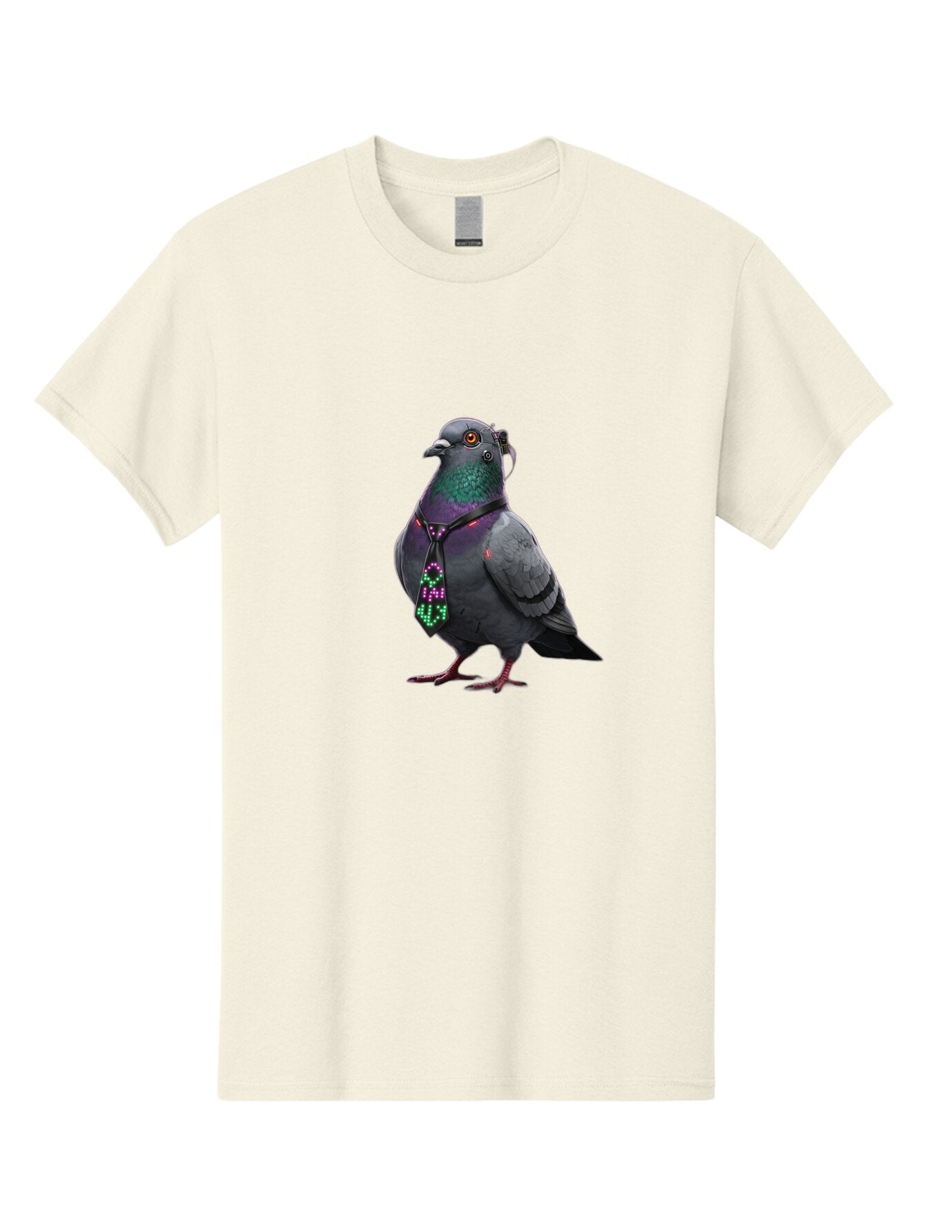 Pigeon-With-Futuristic-Tie Men'S Graphic Tee, 100% Cotton, Comfortable Casual Summer Wear, Machine Washable, Vintage Camera, Old Camera, Antique Camera, Black Camera, Classic Photography, Photography Equipment, Nostalgic Device, Film Camera, Ban106 9