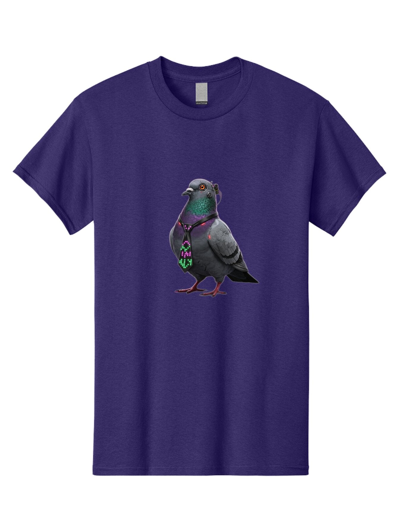 Pigeon-With-Futuristic-Tie Men'S Graphic Tee, 100% Cotton, Comfortable Casual Summer Wear, Machine Washable, Vintage Camera, Old Camera, Antique Camera, Black Camera, Classic Photography, Photography Equipment, Nostalgic Device, Film Camera, Ban106 12