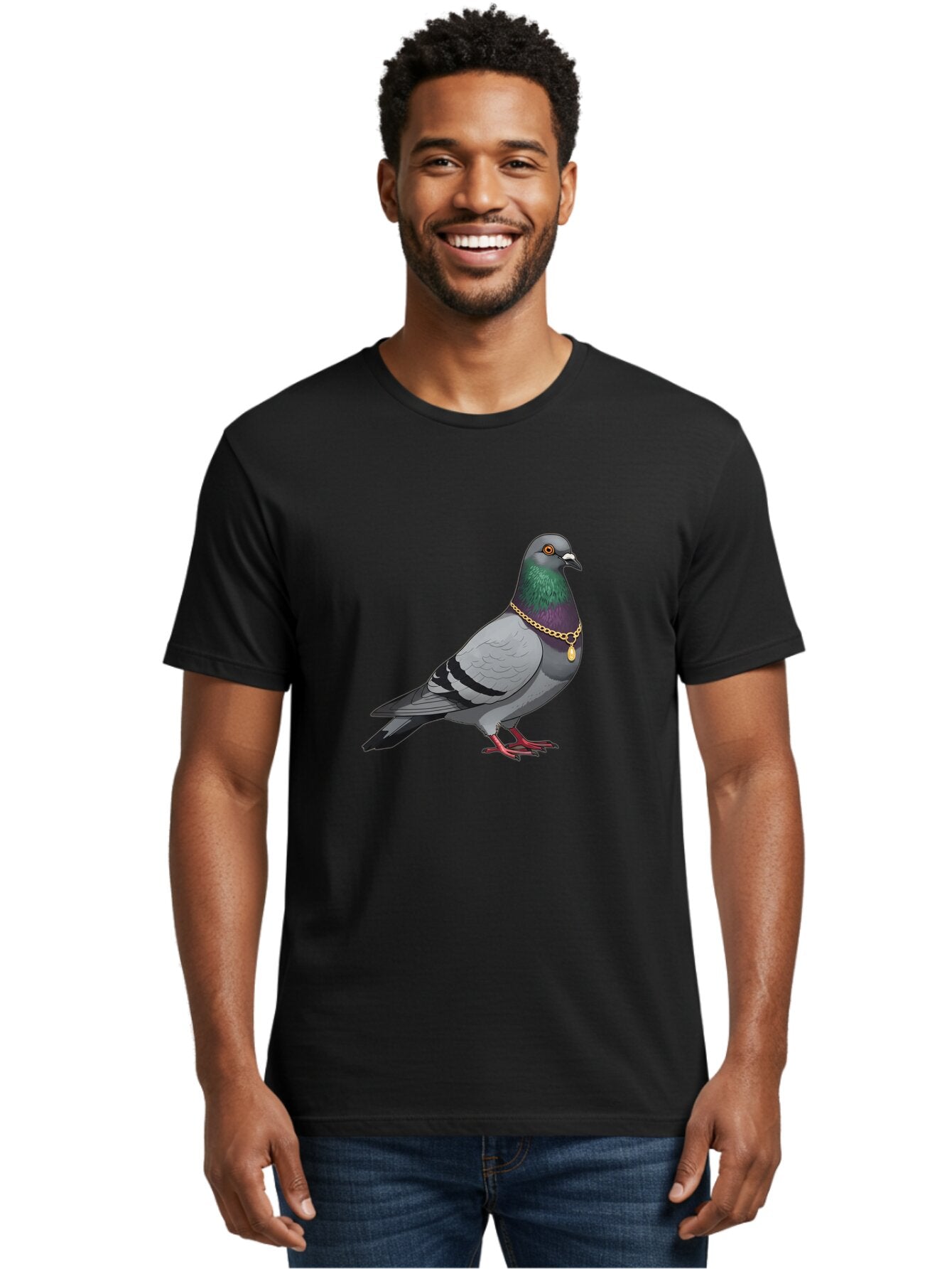 Pigeon-With-Gold-Chain Men'S Graphic Tee, 100% Cotton, Comfortable Casual Summer Wear, Machine Washable, Vintage Camera, Old Camera, Antique Camera, Black Camera, Classic Photography, Photography Equipment, Nostalgic Device, Film Camera, Ban107 30