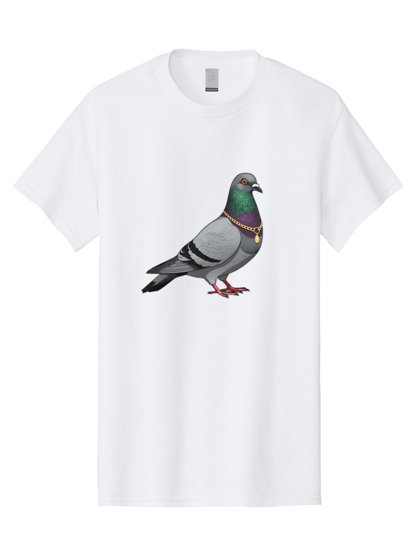 Pigeon-With-Gold-Chain Men'S Graphic Tee, 100% Cotton, Comfortable Casual Summer Wear, Machine Washable, Vintage Camera, Old Camera, Antique Camera, Black Camera, Classic Photography, Photography Equipment, Nostalgic Device, Film Camera, Ban107