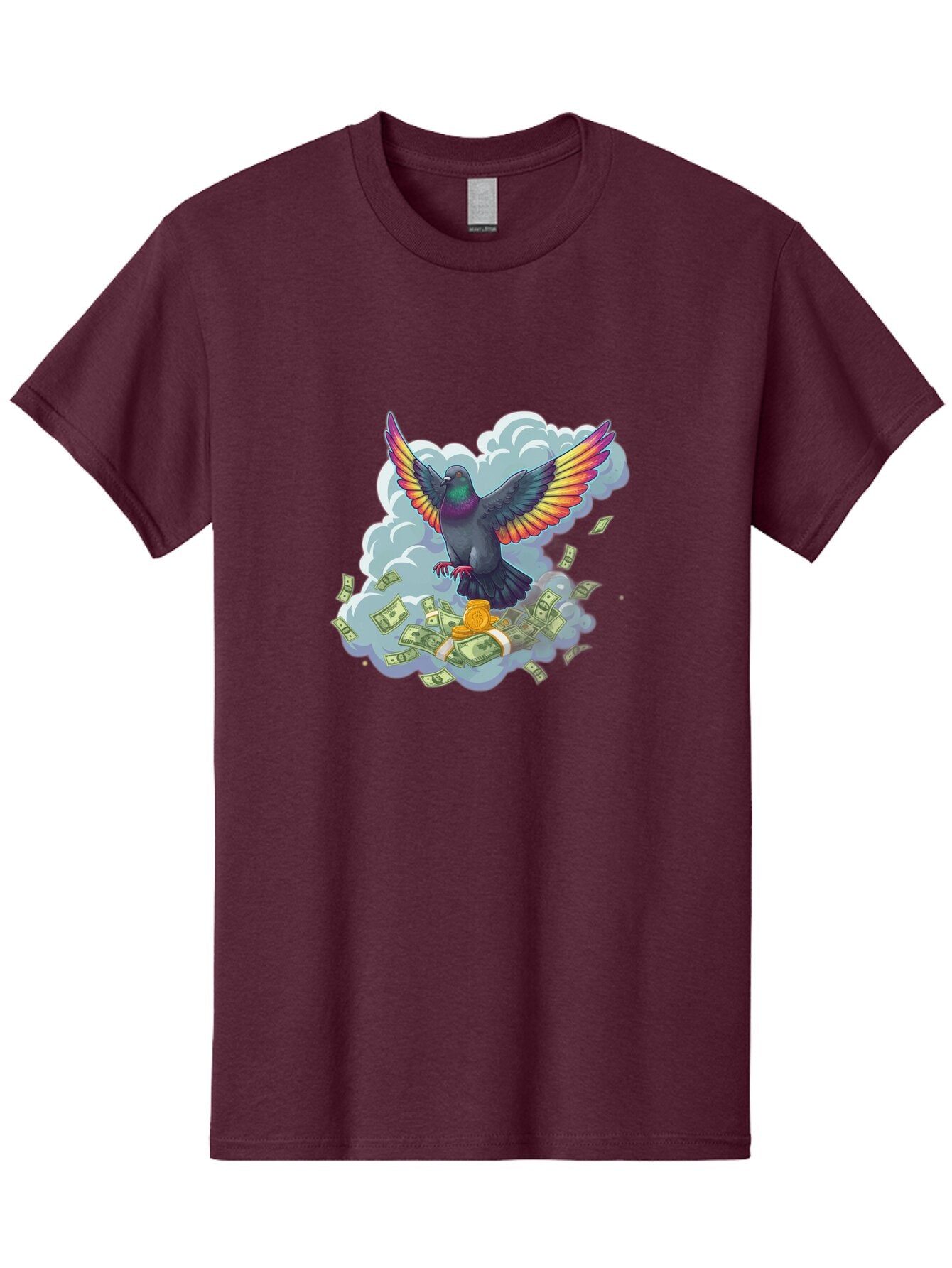 Pigeon-With-Rainbow-Wings Men'S Graphic Tee, 100% Cotton, Comfortable Casual Summer Wear, Machine Washable, Vintage Camera, Old Camera, Antique Camera, Black Camera, Classic Photography, Photography Equipment, Nostalgic Device, Film Camera, Ban108 14
