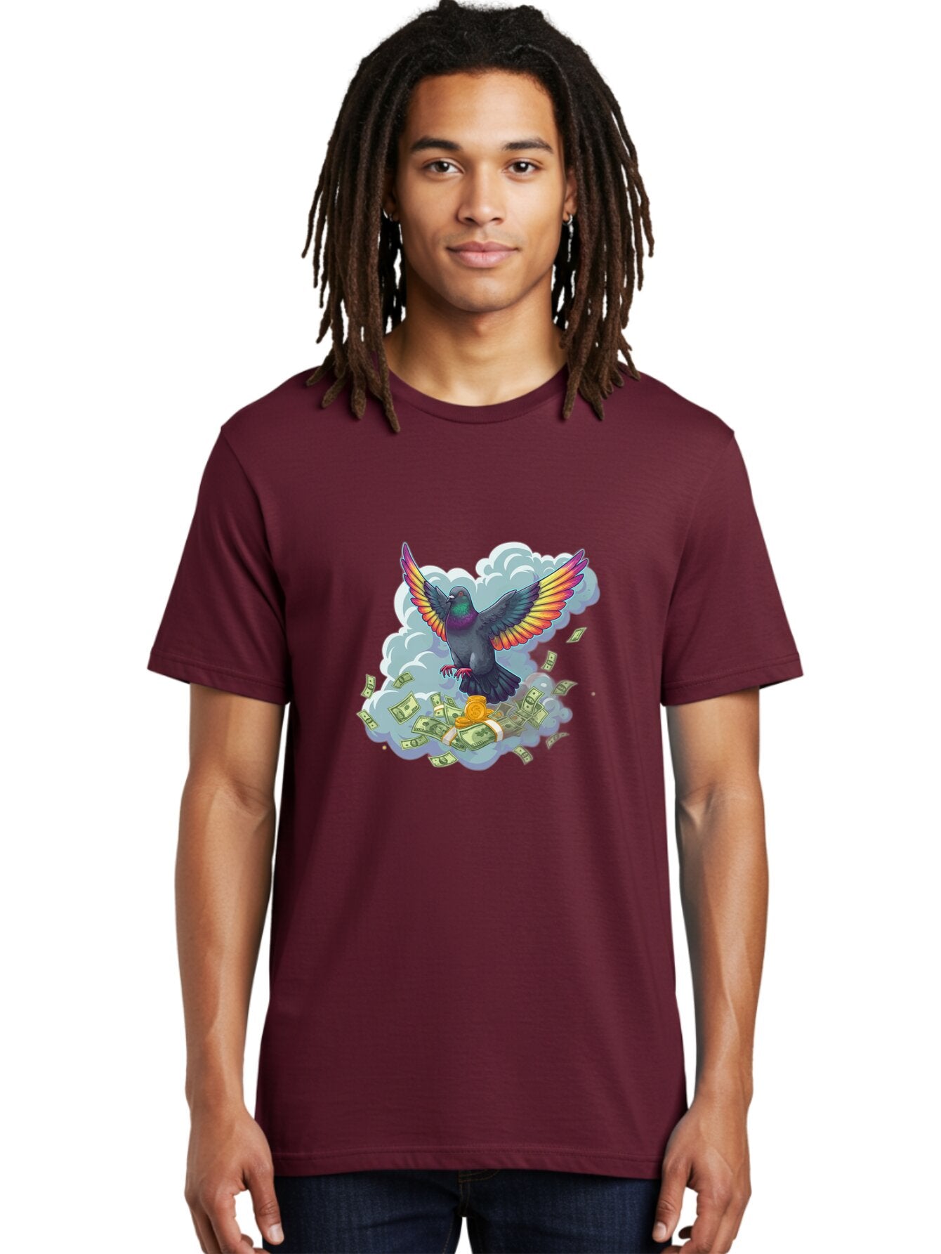 Pigeon-With-Rainbow-Wings Men'S Graphic Tee, 100% Cotton, Comfortable Casual Summer Wear, Machine Washable, Vintage Camera, Old Camera, Antique Camera, Black Camera, Classic Photography, Photography Equipment, Nostalgic Device, Film Camera, Ban108 29