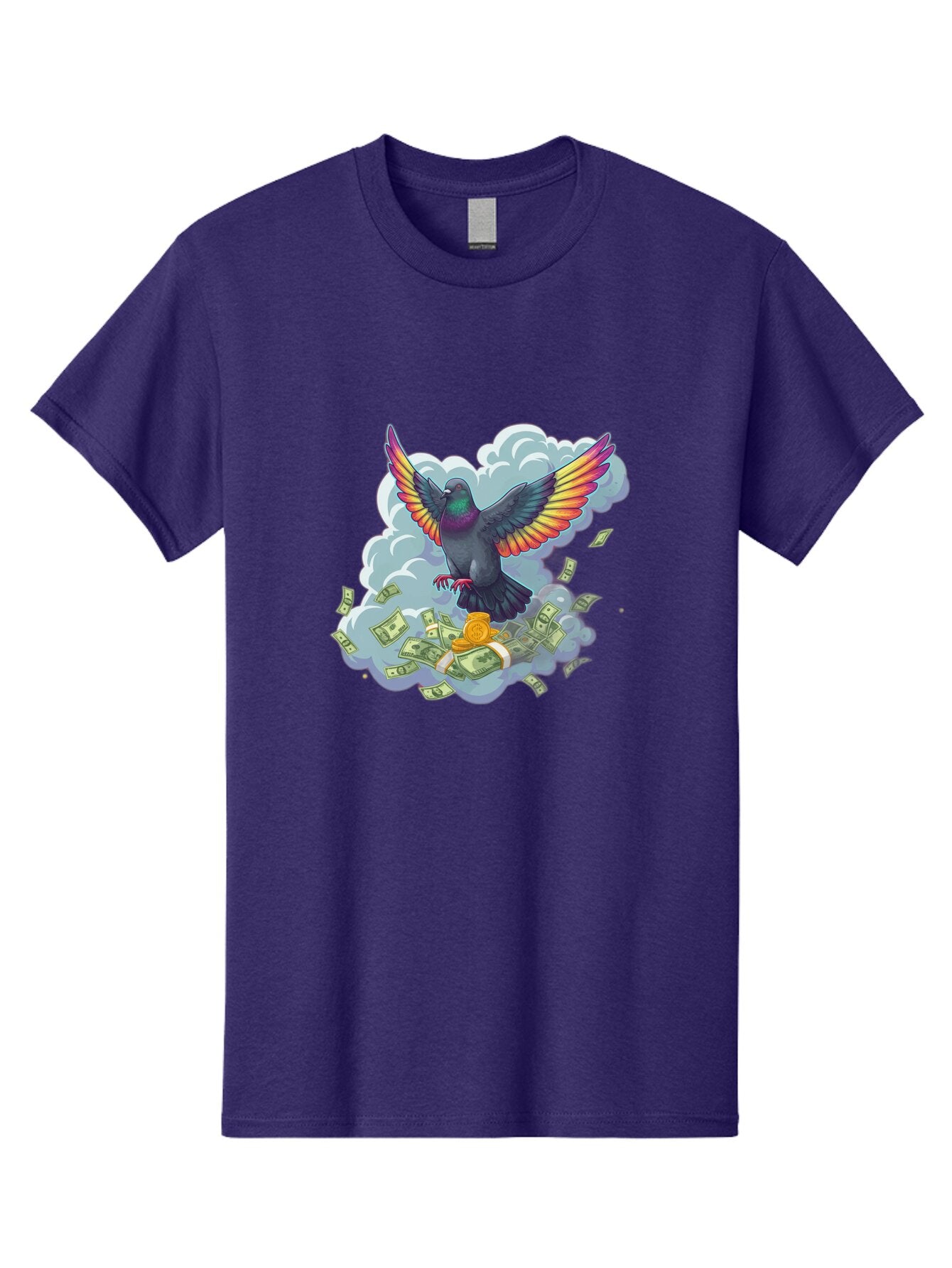 Pigeon-With-Rainbow-Wings Men'S Graphic Tee, 100% Cotton, Comfortable Casual Summer Wear, Machine Washable, Vintage Camera, Old Camera, Antique Camera, Black Camera, Classic Photography, Photography Equipment, Nostalgic Device, Film Camera, Ban108 15