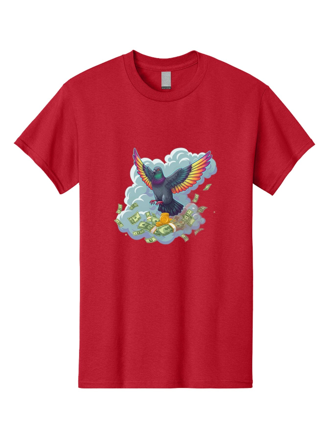 Pigeon-With-Rainbow-Wings Men'S Graphic Tee, 100% Cotton, Comfortable Casual Summer Wear, Machine Washable, Vintage Camera, Old Camera, Antique Camera, Black Camera, Classic Photography, Photography Equipment, Nostalgic Device, Film Camera, Ban108 8