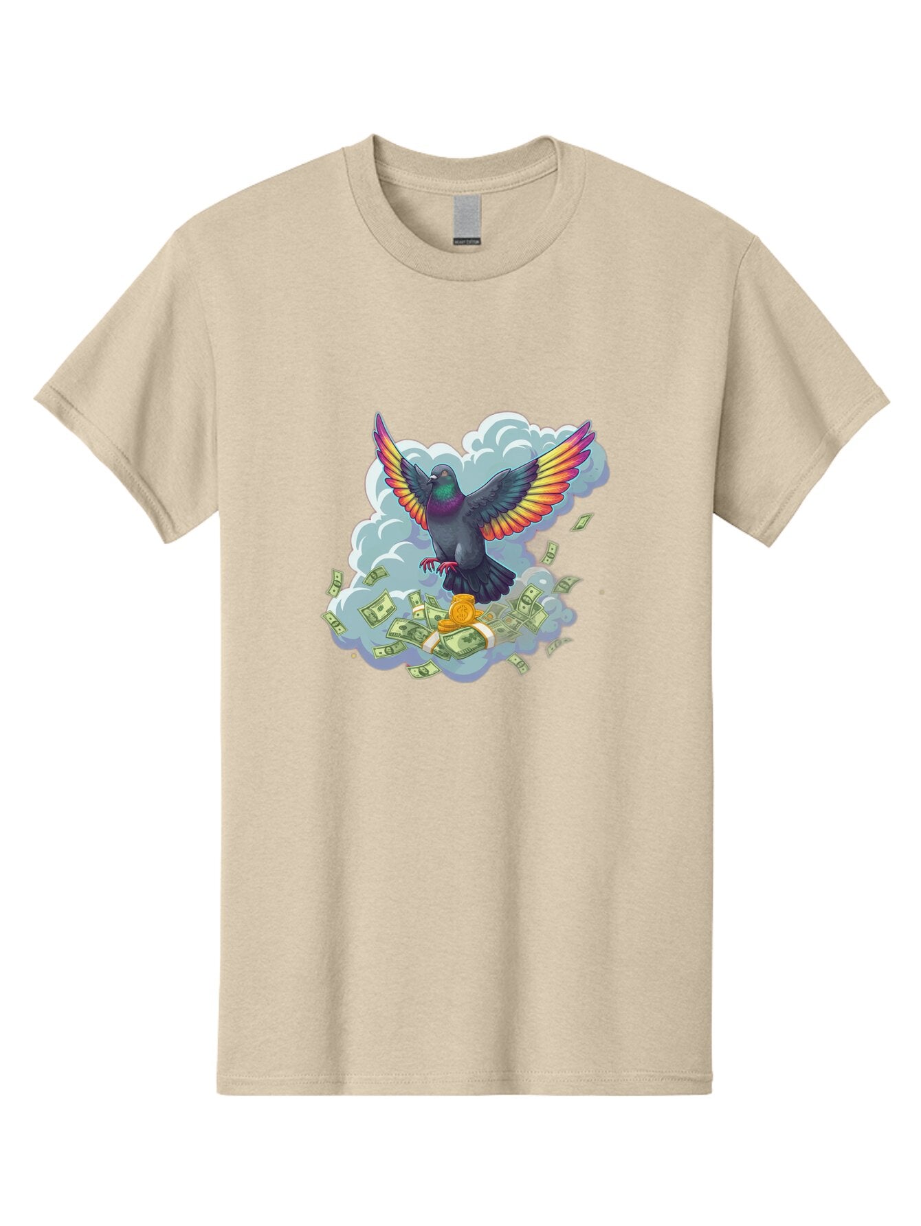 Pigeon-With-Rainbow-Wings Men'S Graphic Tee, 100% Cotton, Comfortable Casual Summer Wear, Machine Washable, Vintage Camera, Old Camera, Antique Camera, Black Camera, Classic Photography, Photography Equipment, Nostalgic Device, Film Camera, Ban108 3