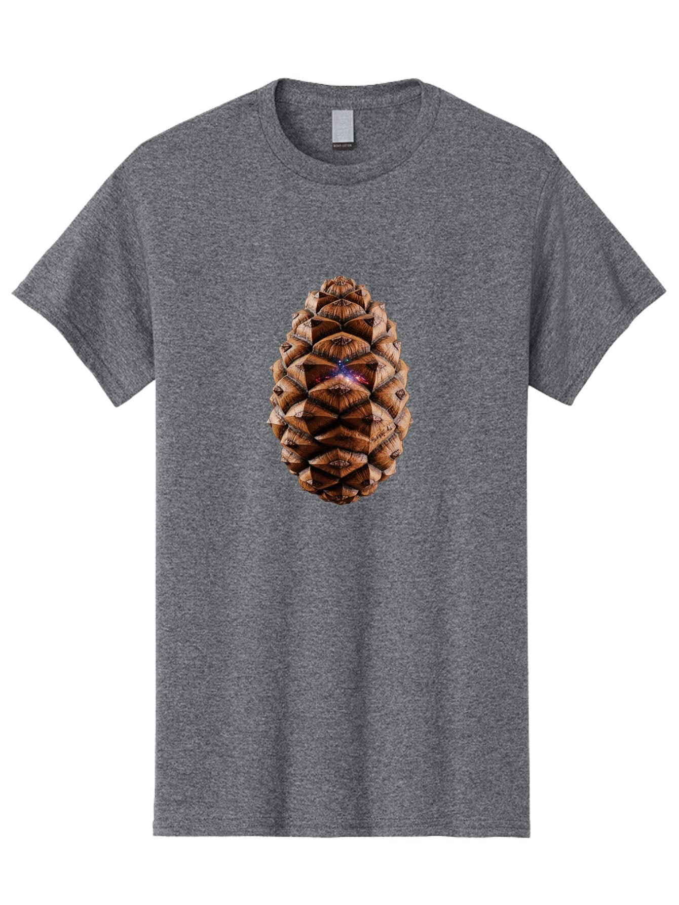 Pine-Cone-Galaxy-1 Men'S Graphic Tee, 100% Cotton, Comfortable Casual Summer Wear, Machine Washable, Vintage Camera, Old Camera, Antique Camera, Black Camera, Classic Photography, Photography Equipment, Nostalgic Device, Film Camera, Ban115