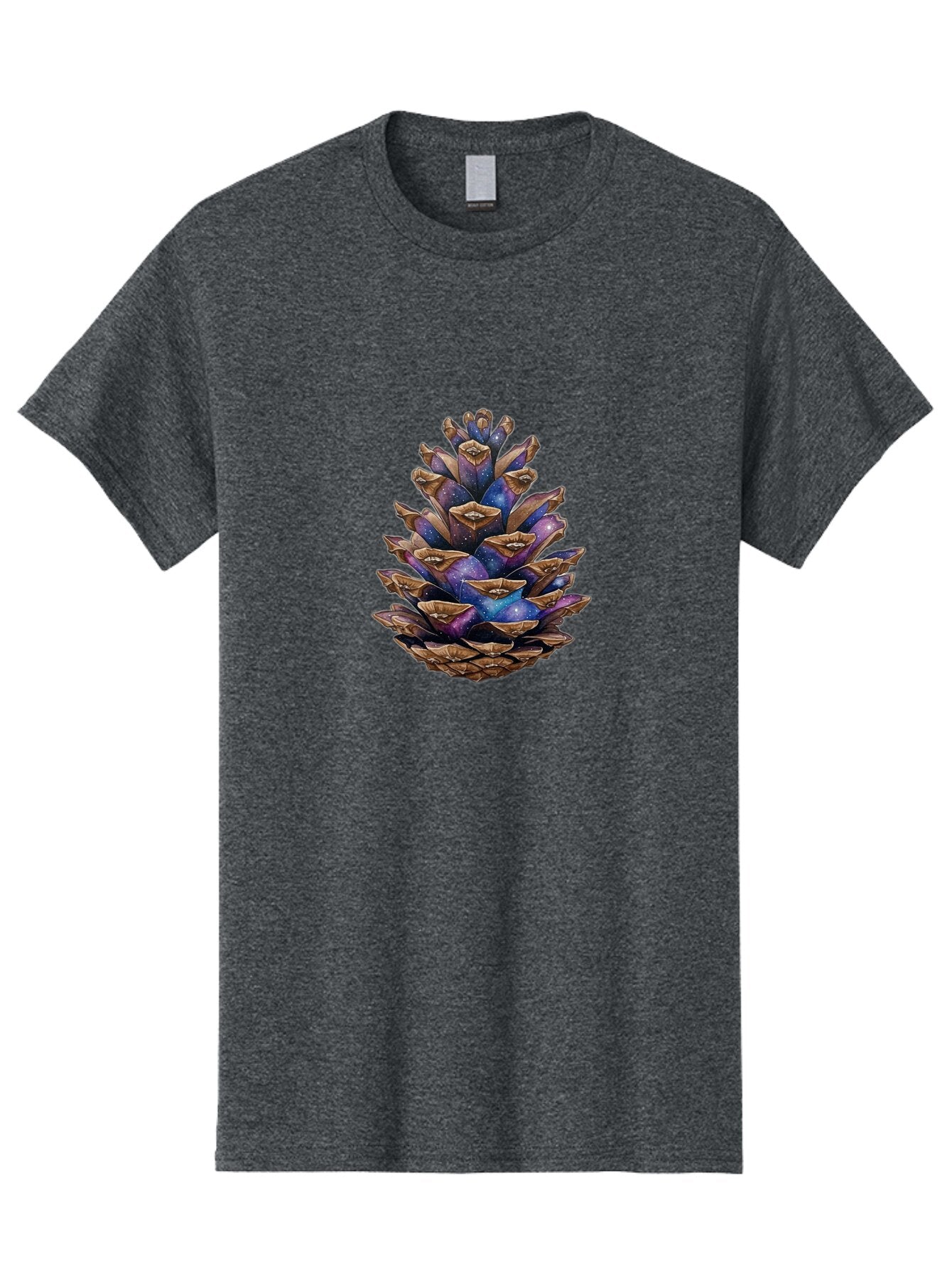 Pine-Cone-Galaxy Men'S Graphic Tee, 100% Cotton, Comfortable Casual Summer Wear, Machine Washable, Vintage Camera, Old Camera, Antique Camera, Black Camera, Classic Photography, Photography Equipment, Nostalgic Device, Film Camera, Camera Art Ban116
