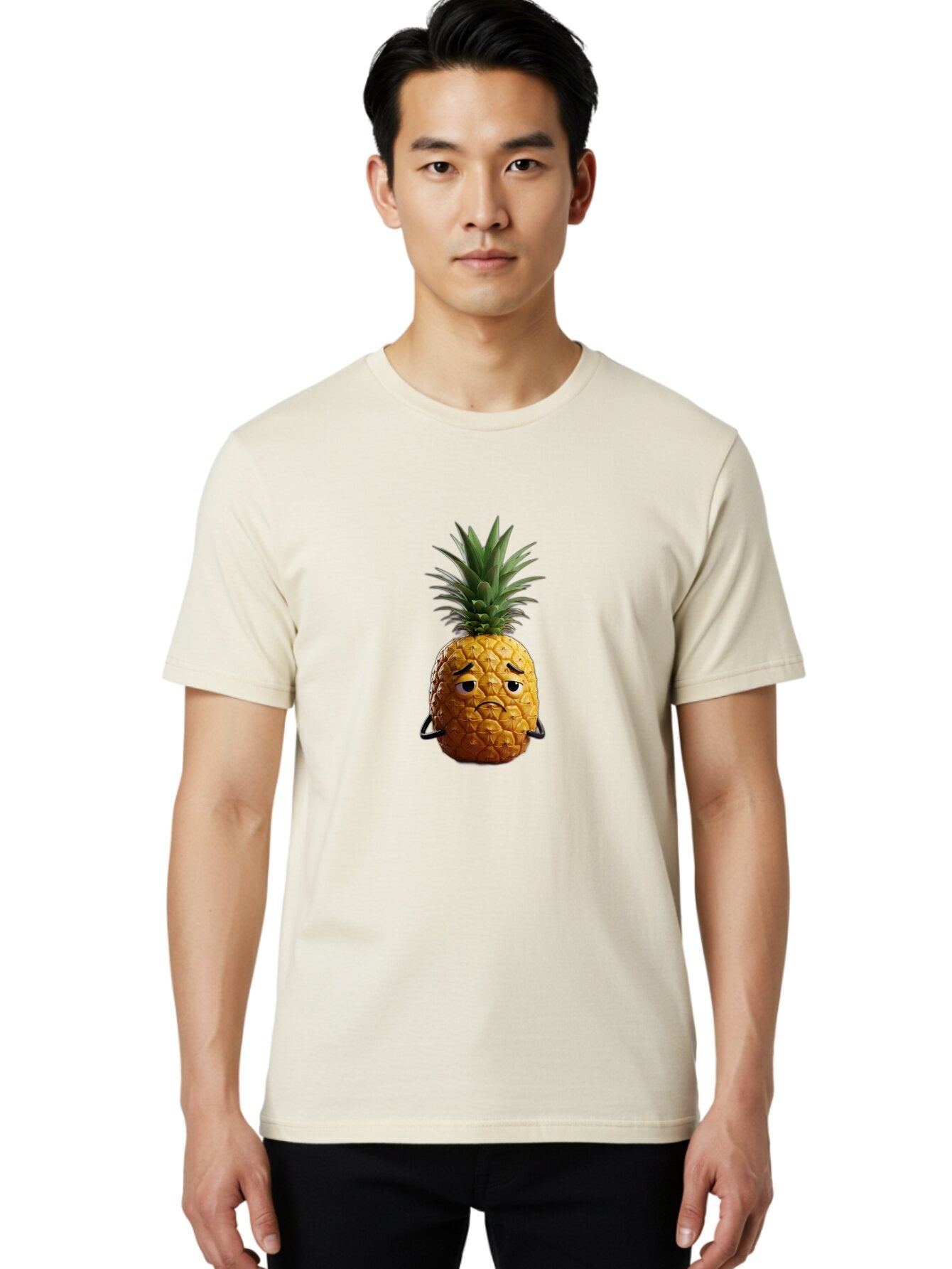 Pineapple-With-A-Grumpy-Face Men'S Graphic Tee, 100% Cotton, Comfortable Casual Summer Wear, Machine Washable, Vintage Camera, Old Camera, Antique Camera, Black Camera, Classic Photography, Photography Equipment, Nostalgic Device, Film Camera, Ban119 16