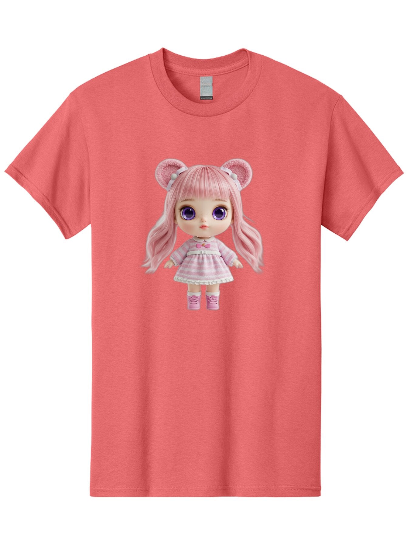 Pink-Blythe-Doll Men'S Graphic Tee, 100% Cotton, Comfortable Casual Summer Wear, Machine Washable, Vintage Camera, Old Camera, Antique Camera, Black Camera, Classic Photography, Photography Equipment, Nostalgic Device, Film Camera, Camera Art Ban125 4