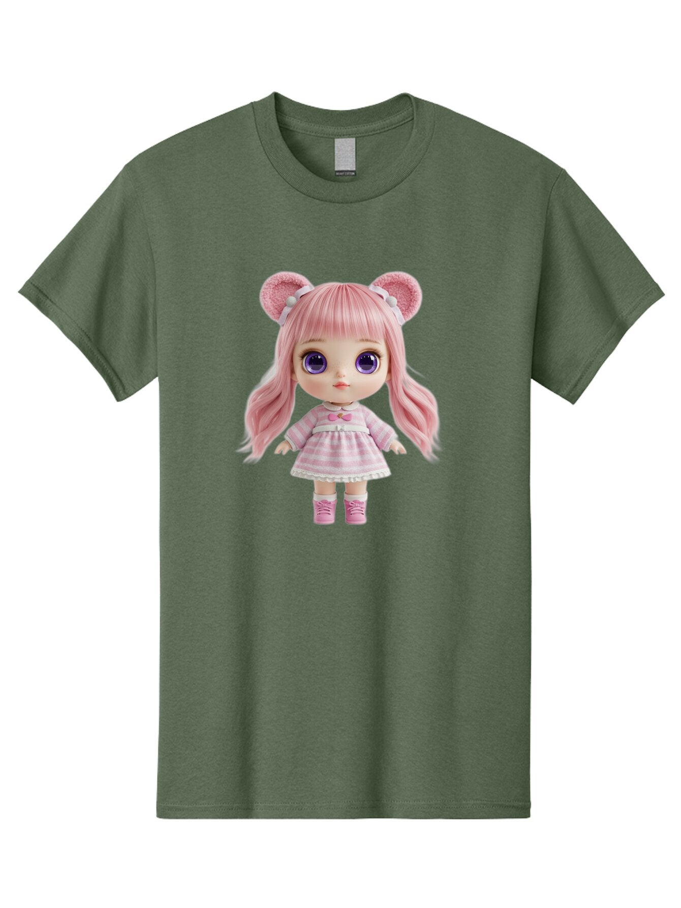 Pink-Blythe-Doll Men'S Graphic Tee, 100% Cotton, Comfortable Casual Summer Wear, Machine Washable, Vintage Camera, Old Camera, Antique Camera, Black Camera, Classic Photography, Photography Equipment, Nostalgic Device, Film Camera, Camera Art Ban125 12