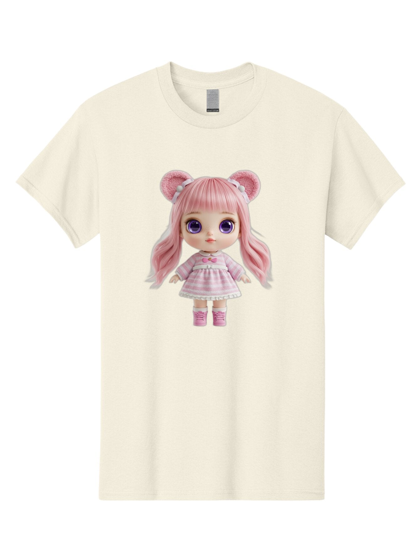 Pink-Blythe-Doll Men'S Graphic Tee, 100% Cotton, Comfortable Casual Summer Wear, Machine Washable, Vintage Camera, Old Camera, Antique Camera, Black Camera, Classic Photography, Photography Equipment, Nostalgic Device, Film Camera, Camera Art Ban125 8