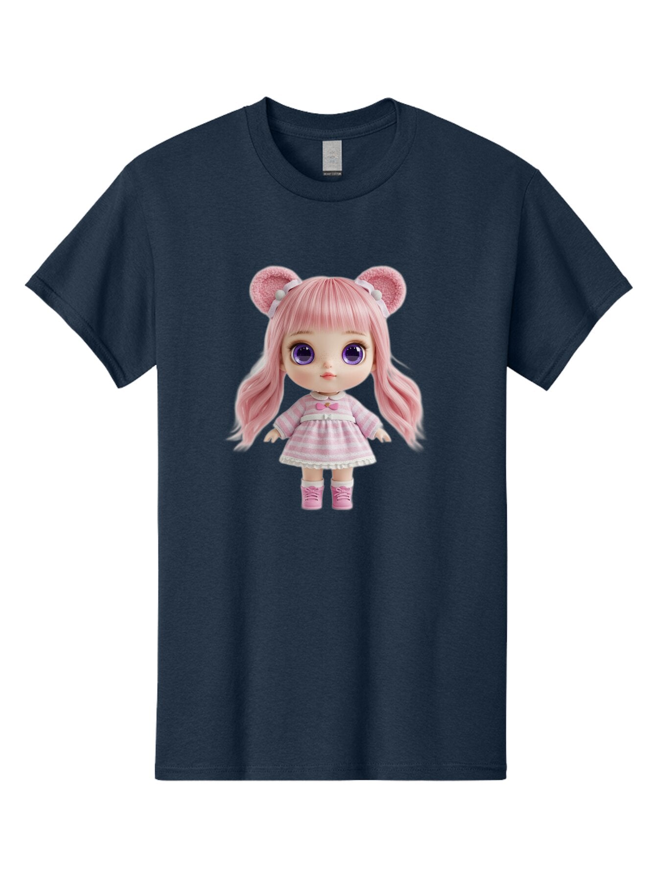 Pink-Blythe-Doll Men'S Graphic Tee, 100% Cotton, Comfortable Casual Summer Wear, Machine Washable, Vintage Camera, Old Camera, Antique Camera, Black Camera, Classic Photography, Photography Equipment, Nostalgic Device, Film Camera, Camera Art Ban125 13