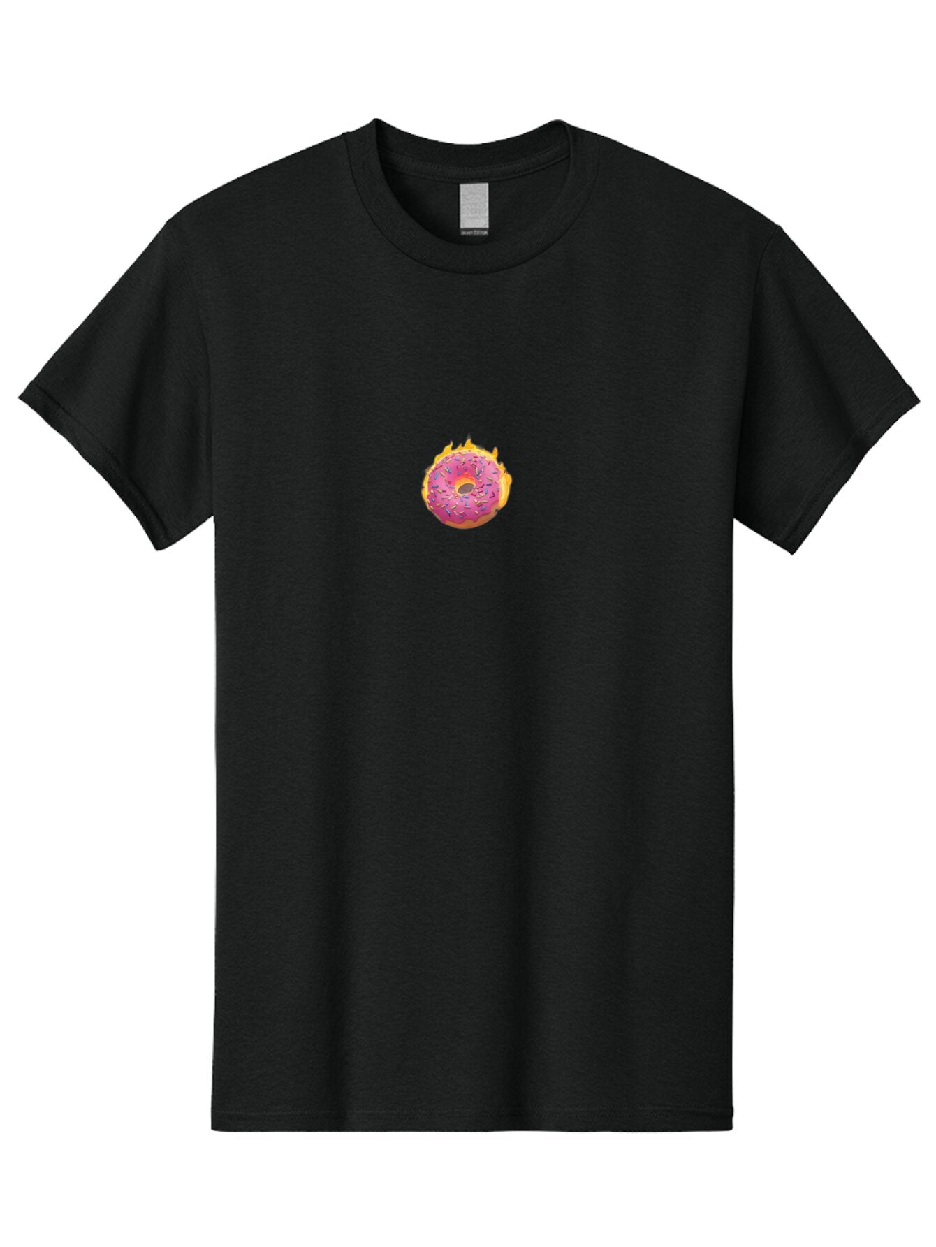 Pink-Donut-Fire Men'S Graphic Tee, 100% Cotton, Comfortable Casual Summer Wear, Machine Washable, Vintage Camera, Old Camera, Antique Camera, Black Camera, Classic Photography, Photography Equipment, Nostalgic Device, Film Camera, Camera Art Ban127 6