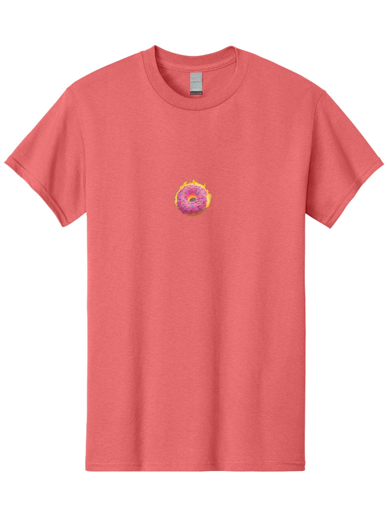Pink-Donut-Fire Men'S Graphic Tee, 100% Cotton, Comfortable Casual Summer Wear, Machine Washable, Vintage Camera, Old Camera, Antique Camera, Black Camera, Classic Photography, Photography Equipment, Nostalgic Device, Film Camera, Camera Art Ban127 5