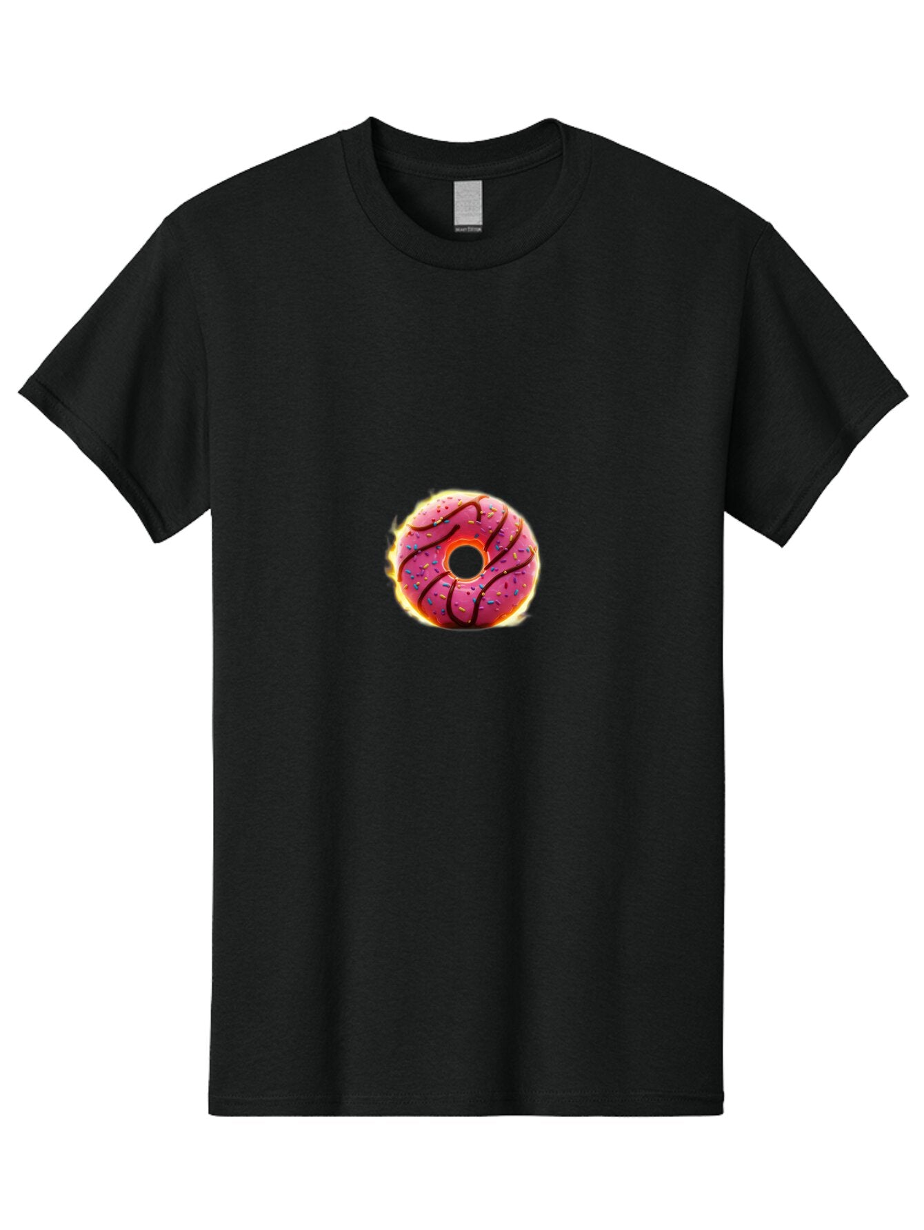 Pink-Donut Men'S Graphic Tee, 100% Cotton, Comfortable Casual Summer Wear, Machine Washable, Vintage Camera, Old Camera, Antique Camera, Black Camera, Classic Photography, Photography Equipment, Nostalgic Device, Film Camera, Camera Art Ban128 7