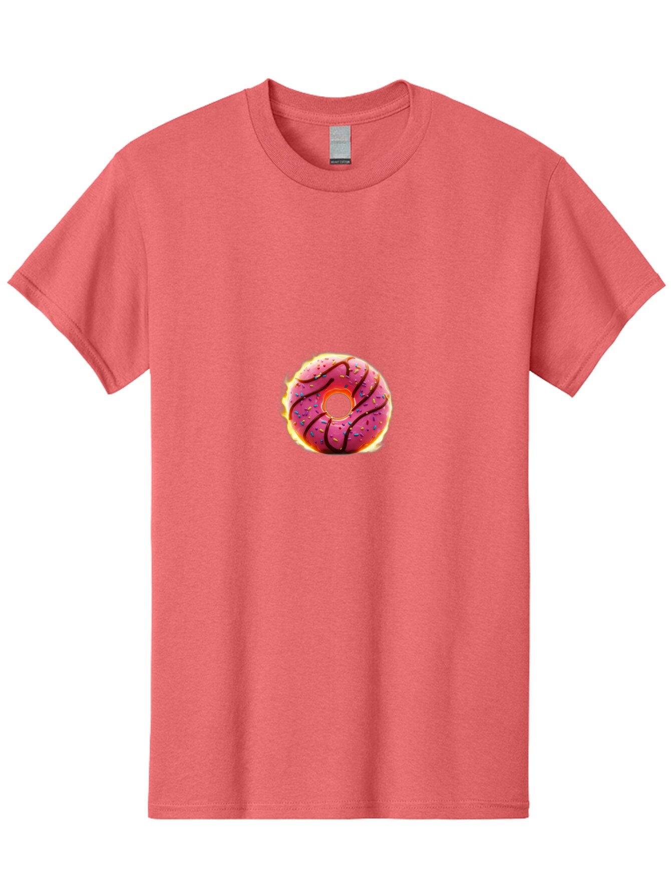 Pink-Donut Men'S Graphic Tee, 100% Cotton, Comfortable Casual Summer Wear, Machine Washable, Vintage Camera, Old Camera, Antique Camera, Black Camera, Classic Photography, Photography Equipment, Nostalgic Device, Film Camera, Camera Art Ban128