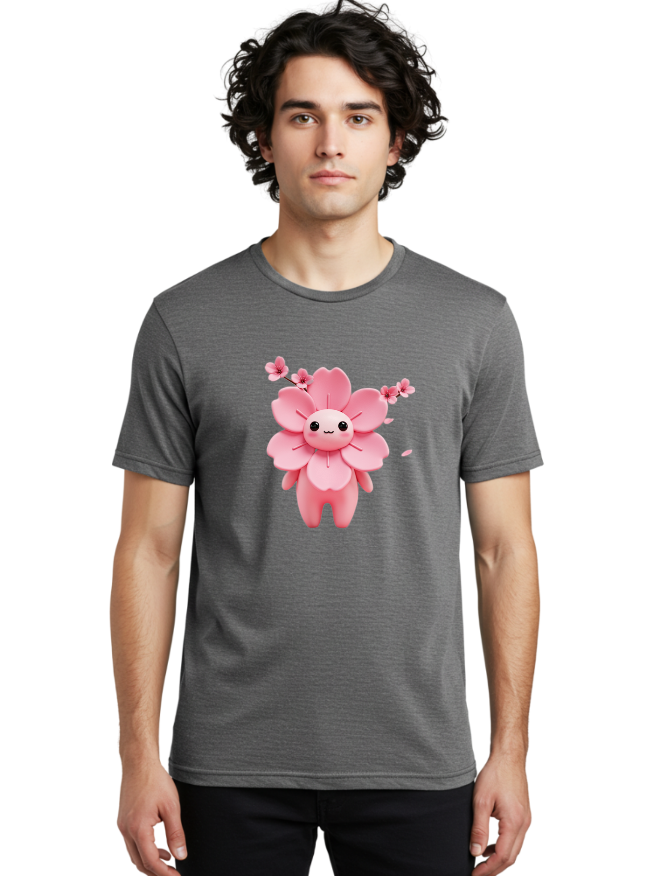 Pink-Flower-Character Men'S Graphic Tee, 100% Cotton, Comfortable Casual Summer Wear, Machine Washable, Vintage Camera, Old Camera, Antique Camera, Black Camera, Classic Photography, Photography Equipment, Nostalgic Device, Film Camera, Ban130 29