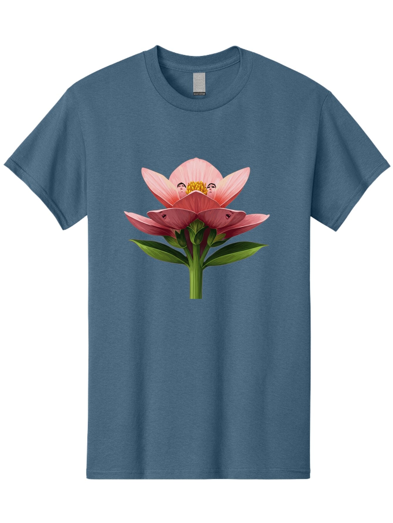 Pink-Flower-With-Faces Men'S Graphic Tee, 100% Cotton, Comfortable Casual Summer Wear, Machine Washable, Vintage Camera, Old Camera, Antique Camera, Black Camera, Classic Photography, Photography Equipment, Nostalgic Device, Film Camera, Ban131 13