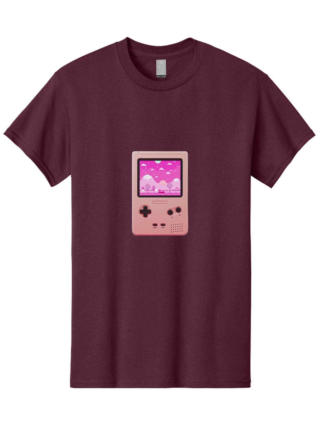 Pink-Game-Console Men'S Graphic Tee, 100% Cotton, Comfortable Casual Summer Wear, Machine Washable, Vintage Camera, Old Camera, Antique Camera, Black Camera, Classic Photography, Photography Equipment, Nostalgic Device, Film Camera, Camera Art Ban132