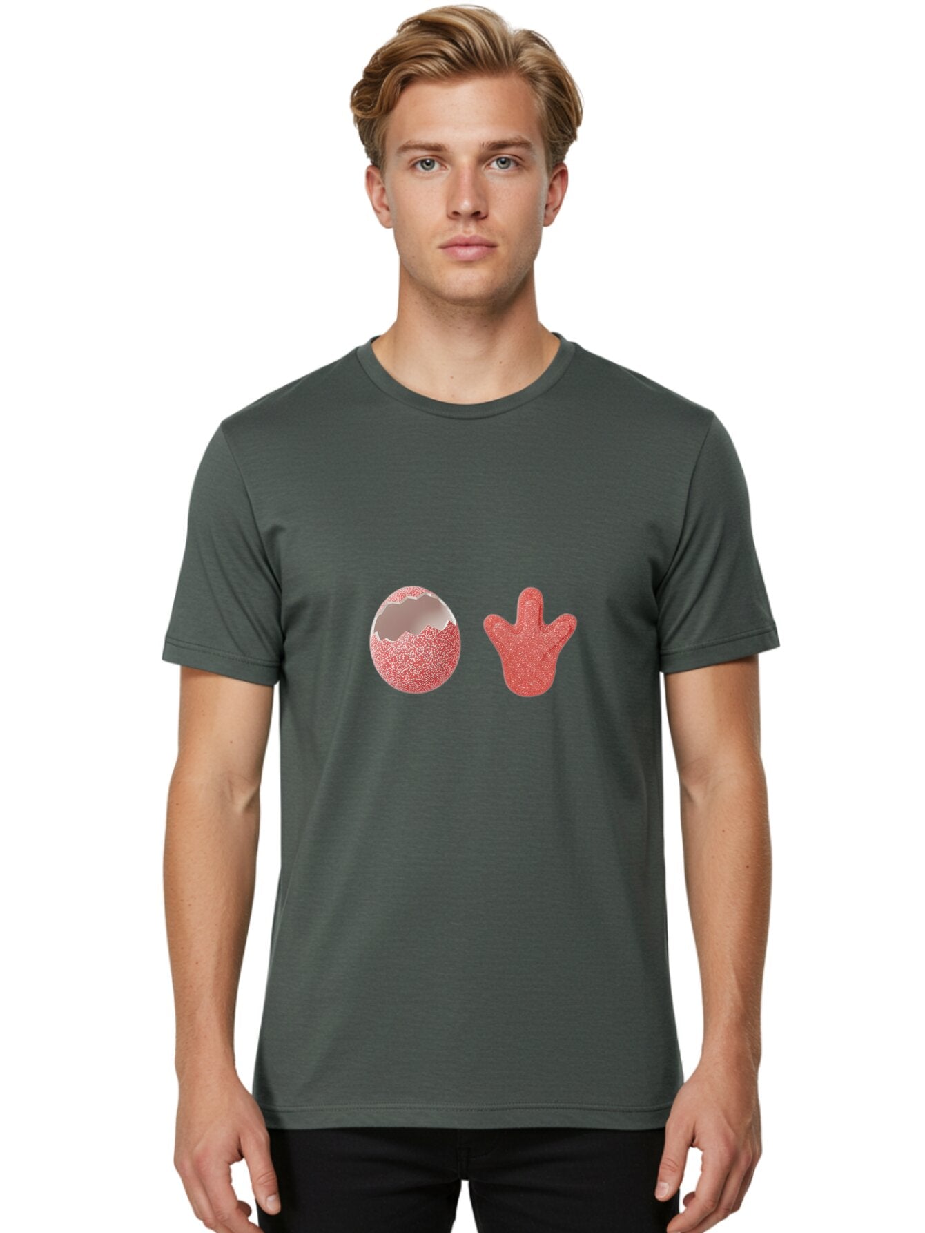 Pink-Hand-Gummy-Candy-And-Egg Men'S Graphic Tee, 100% Cotton, Comfortable Casual Summer Wear, Machine Washable, Vintage Camera, Old Camera, Antique Camera, Black Camera, Classic Photography, Photography Equipment, Nostalgic Device, Ban133 25