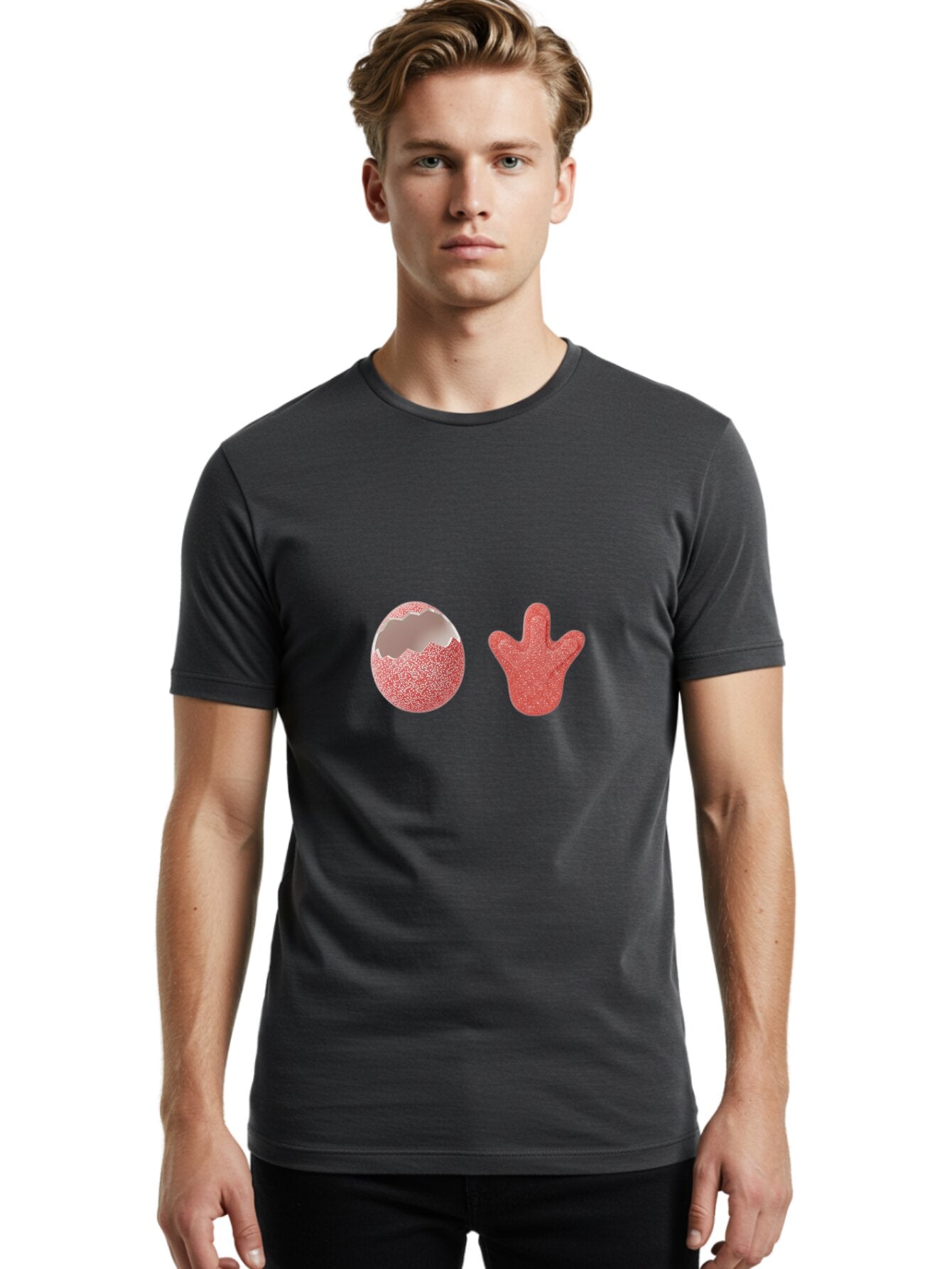 Pink-Hand-Gummy-Candy-And-Egg Men'S Graphic Tee, 100% Cotton, Comfortable Casual Summer Wear, Machine Washable, Vintage Camera, Old Camera, Antique Camera, Black Camera, Classic Photography, Photography Equipment, Nostalgic Device, Ban133 27