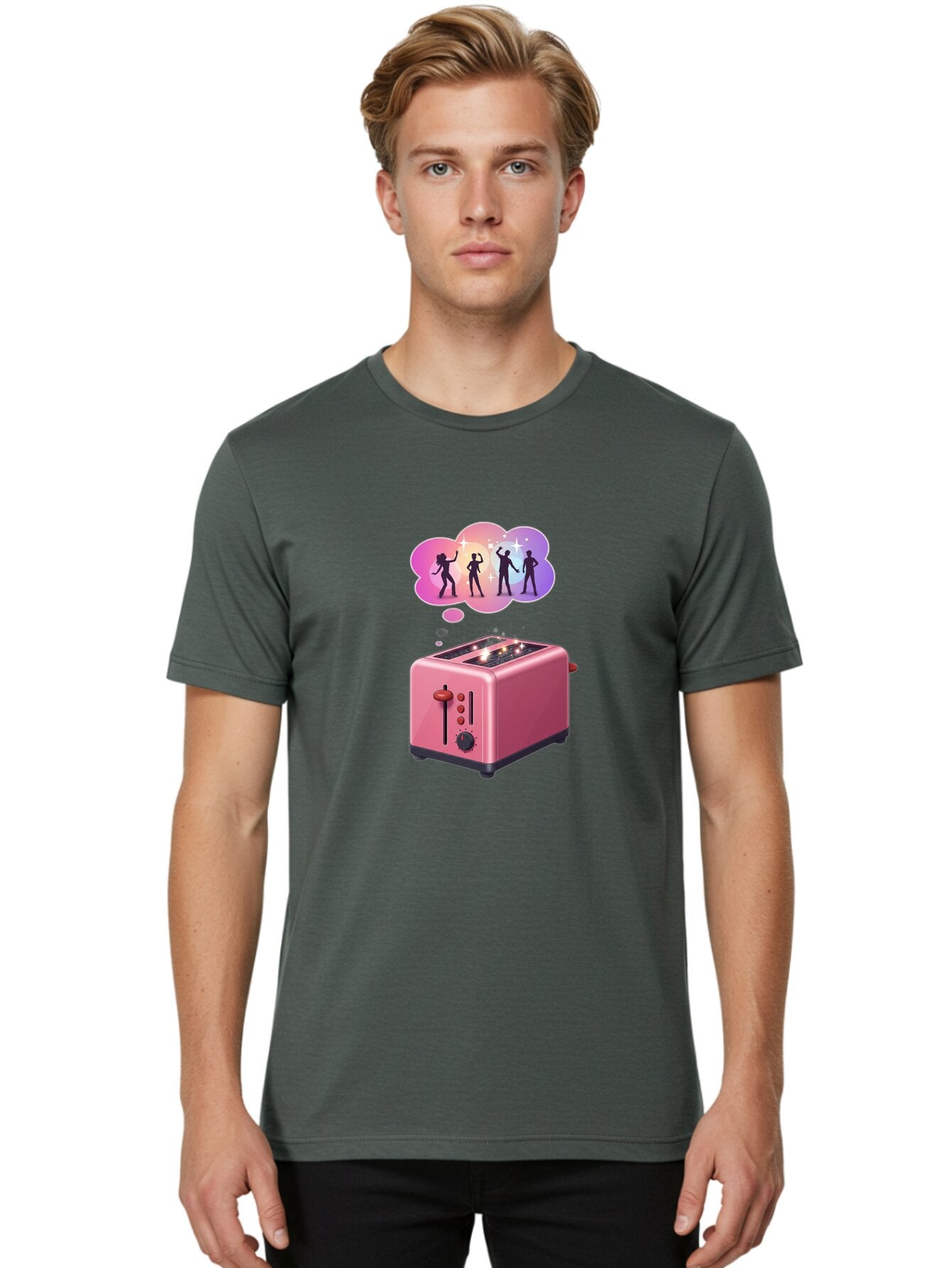 Pink-Toaster Men'S Graphic Tee, 100% Cotton, Comfortable Casual Summer Wear, Machine Washable, Vintage Camera, Old Camera, Antique Camera, Black Camera, Classic Photography, Photography Equipment, Nostalgic Device, Film Camera, Camera Art Ban138 17