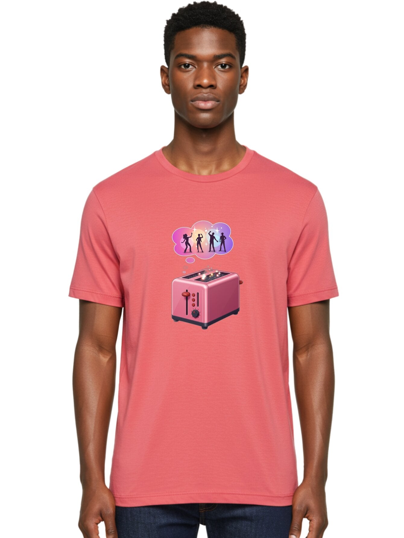 Pink-Toaster Men'S Graphic Tee, 100% Cotton, Comfortable Casual Summer Wear, Machine Washable, Vintage Camera, Old Camera, Antique Camera, Black Camera, Classic Photography, Photography Equipment, Nostalgic Device, Film Camera, Camera Art Ban138 26