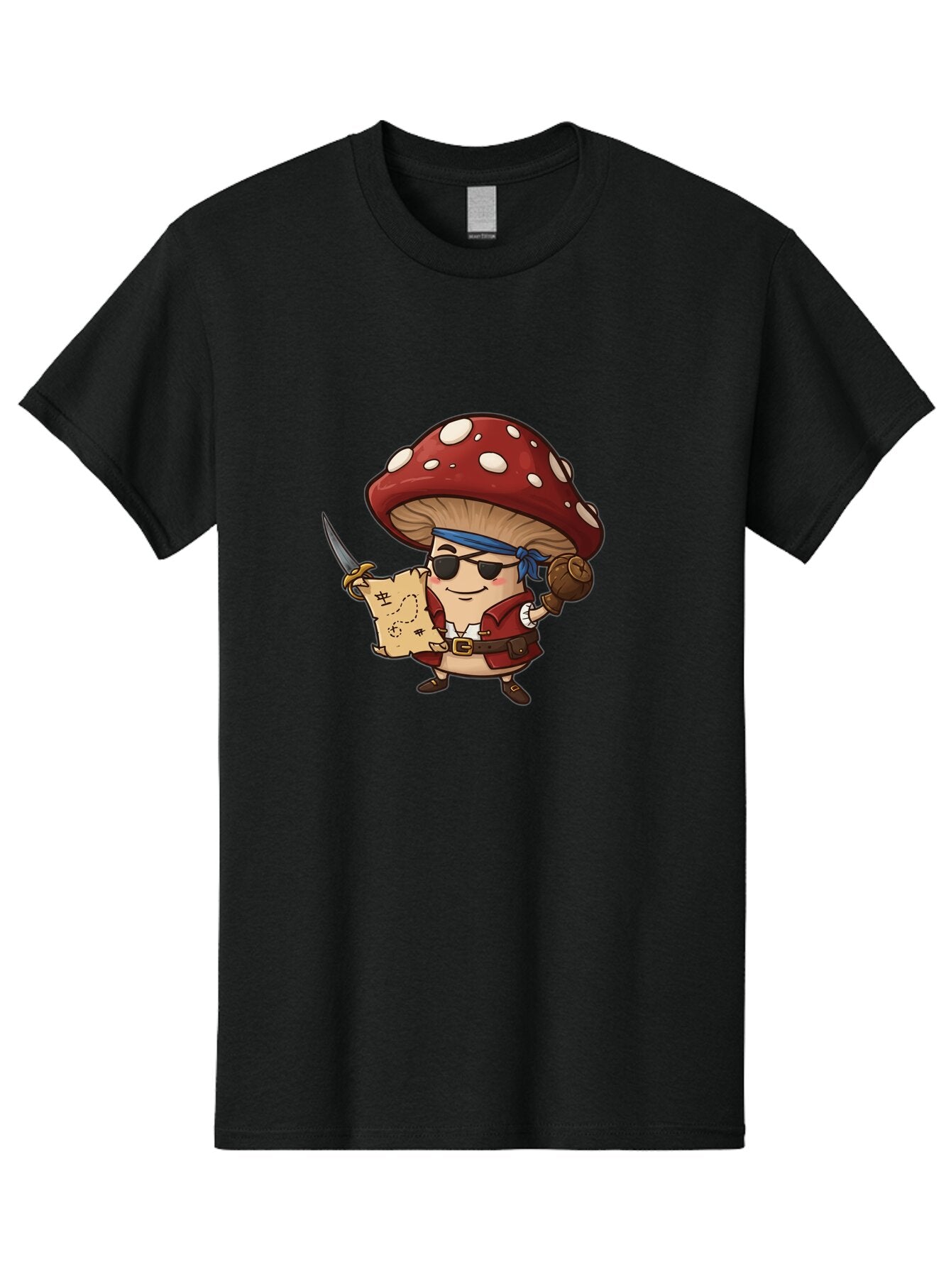 Pirate-Mushroom-2 Men'S Graphic Tee, 100% Cotton, Comfortable Casual Summer Wear, Machine Washable, Vintage Camera, Old Camera, Antique Camera, Black Camera, Classic Photography, Photography Equipment, Nostalgic Device, Film Camera, Camera Art Ban140 3