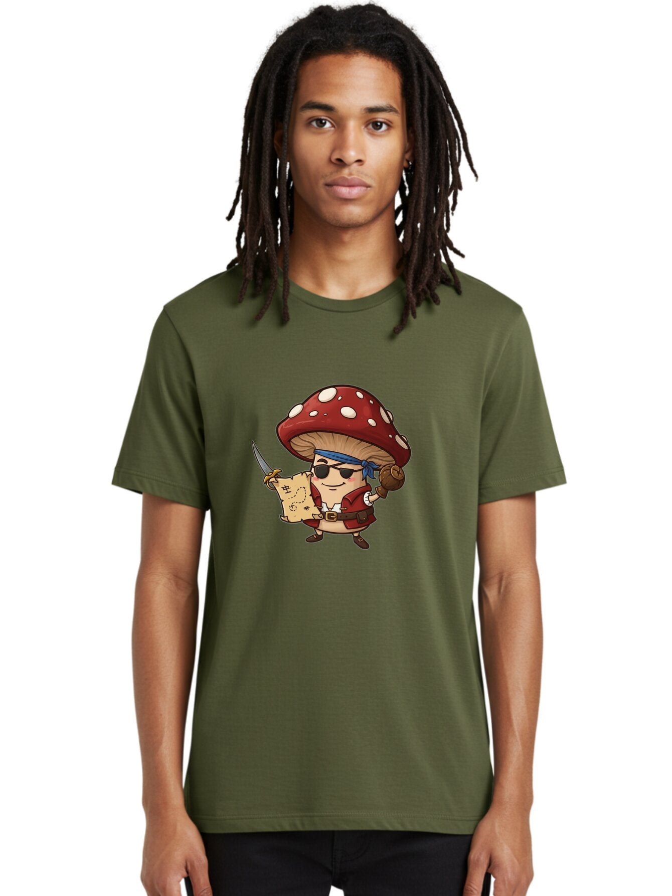 Pirate-Mushroom-2 Men'S Graphic Tee, 100% Cotton, Comfortable Casual Summer Wear, Machine Washable, Vintage Camera, Old Camera, Antique Camera, Black Camera, Classic Photography, Photography Equipment, Nostalgic Device, Film Camera, Camera Art Ban140 28