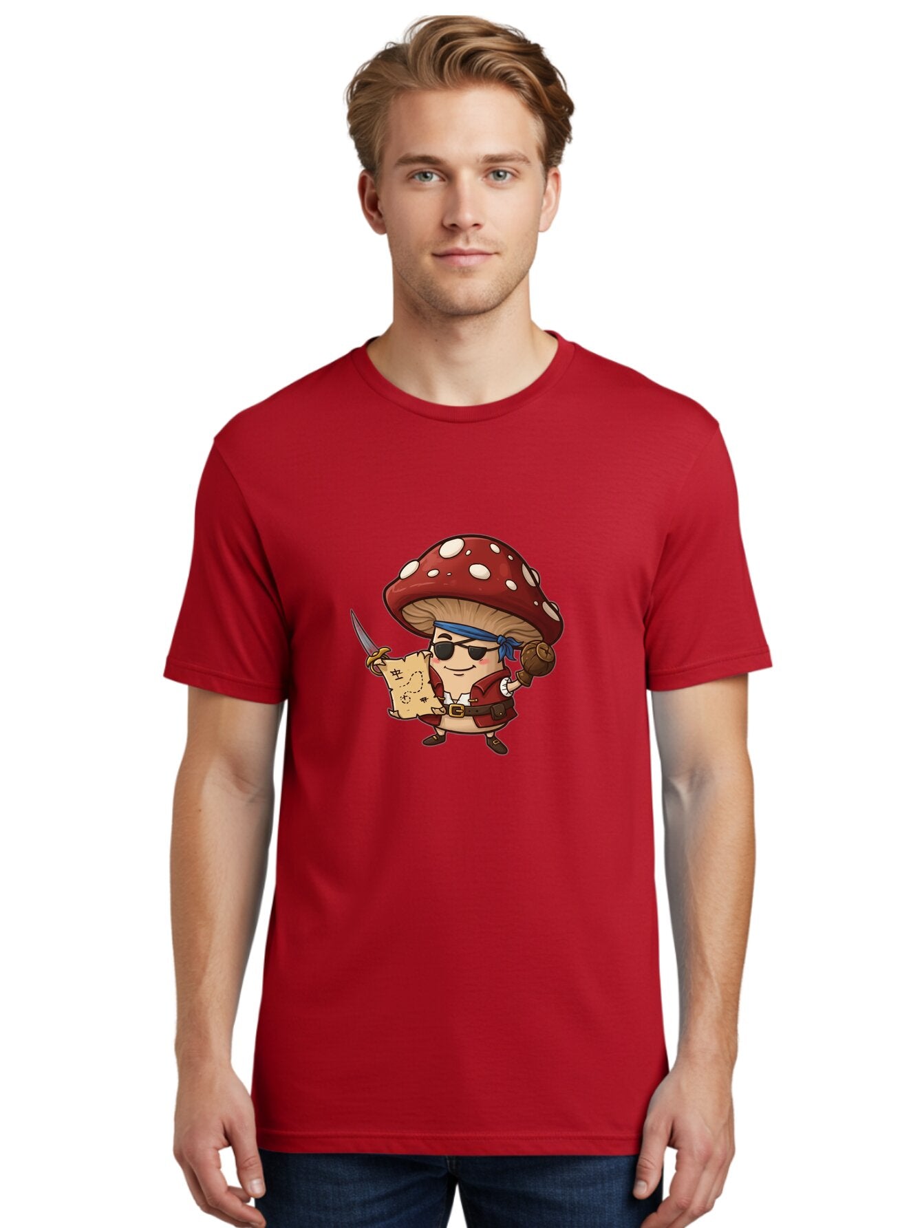 Pirate-Mushroom-2 Men'S Graphic Tee, 100% Cotton, Comfortable Casual Summer Wear, Machine Washable, Vintage Camera, Old Camera, Antique Camera, Black Camera, Classic Photography, Photography Equipment, Nostalgic Device, Film Camera, Camera Art Ban140 26