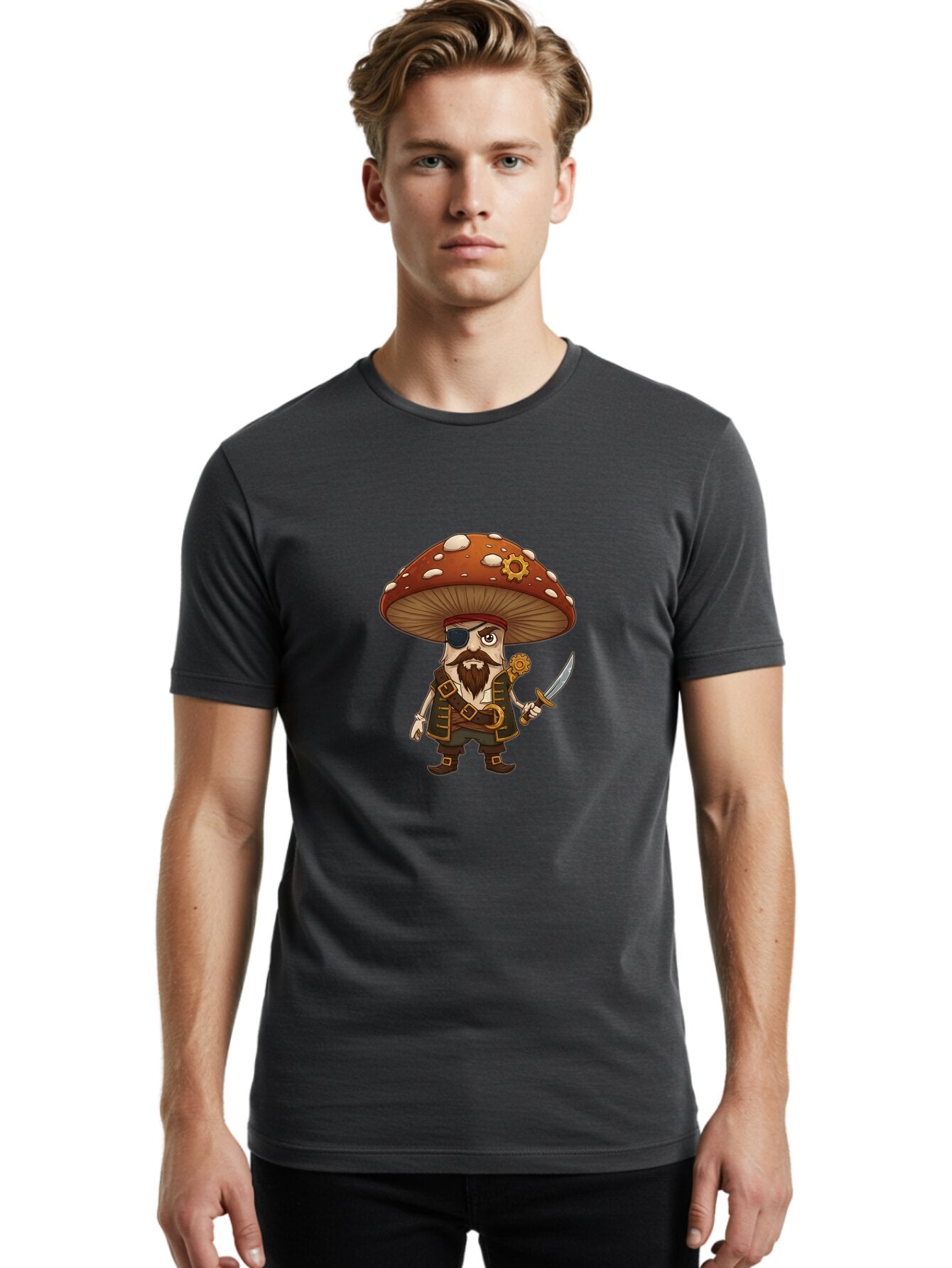 Pirate-Shroom Men'S Graphic Tee, 100% Cotton, Comfortable Casual Summer Wear, Machine Washable, Vintage Camera, Old Camera, Antique Camera, Black Camera, Classic Photography, Photography Equipment, Nostalgic Device, Film Camera, Camera Art Ban148 28