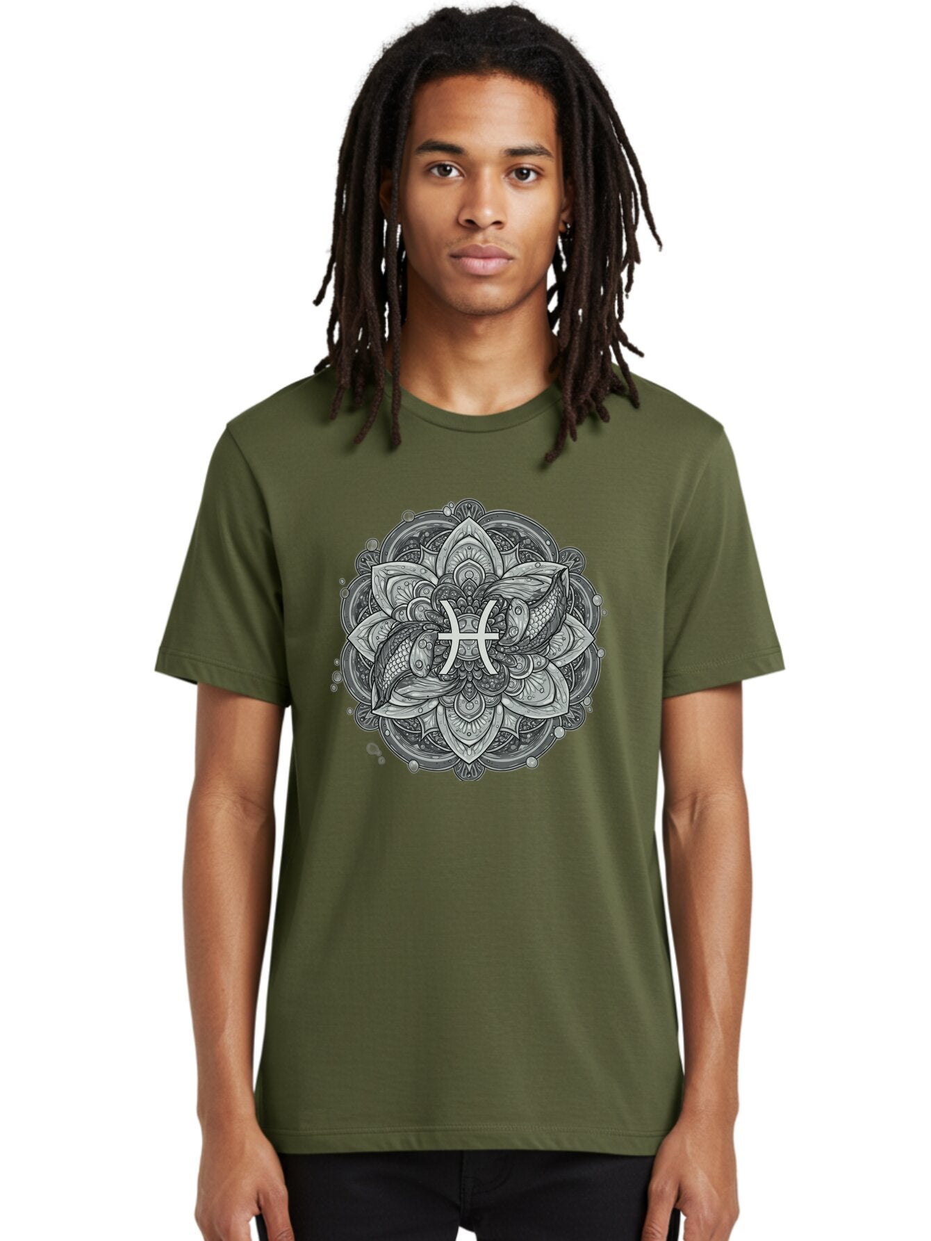 Pisces-Symbol-Mandala Men'S Graphic Tee, 100% Cotton, Comfortable Casual Summer Wear, Machine Washable, Vintage Camera, Old Camera, Antique Camera, Black Camera, Classic Photography, Photography Equipment, Nostalgic Device, Film Camera, Ban152 25