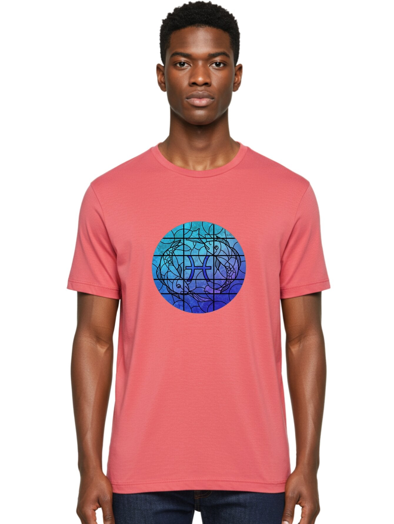 Pisces-Symbol-Stained-Glass Men'S Graphic Tee, 100% Cotton, Comfortable Casual Summer Wear, Machine Washable, Vintage Camera, Old Camera, Antique Camera, Black Camera, Classic Photography, Photography Equipment, Nostalgic Device, Film Camera, Ban153 16