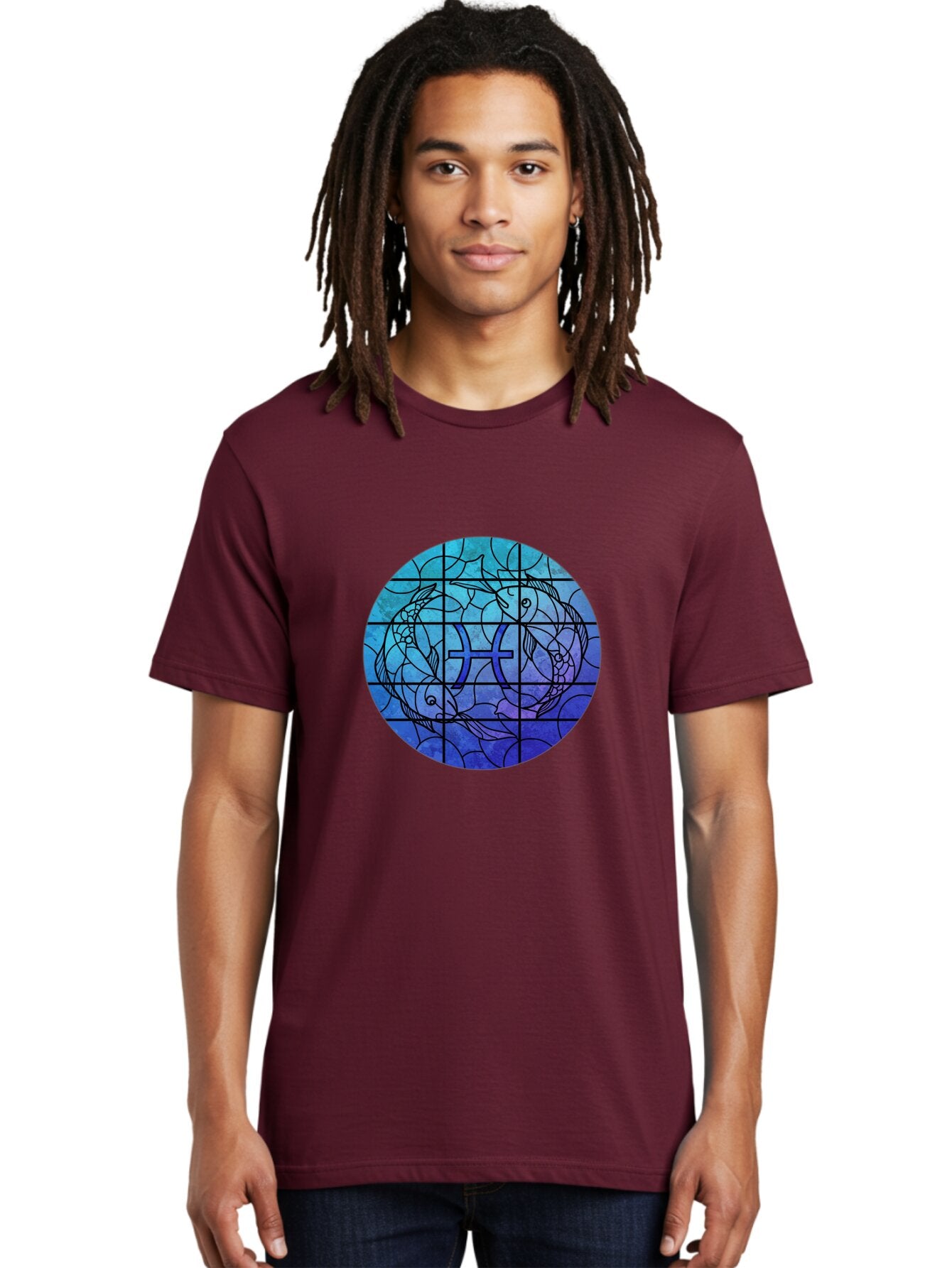 Pisces-Symbol-Stained-Glass Men'S Graphic Tee, 100% Cotton, Comfortable Casual Summer Wear, Machine Washable, Vintage Camera, Old Camera, Antique Camera, Black Camera, Classic Photography, Photography Equipment, Nostalgic Device, Film Camera, Ban153 23