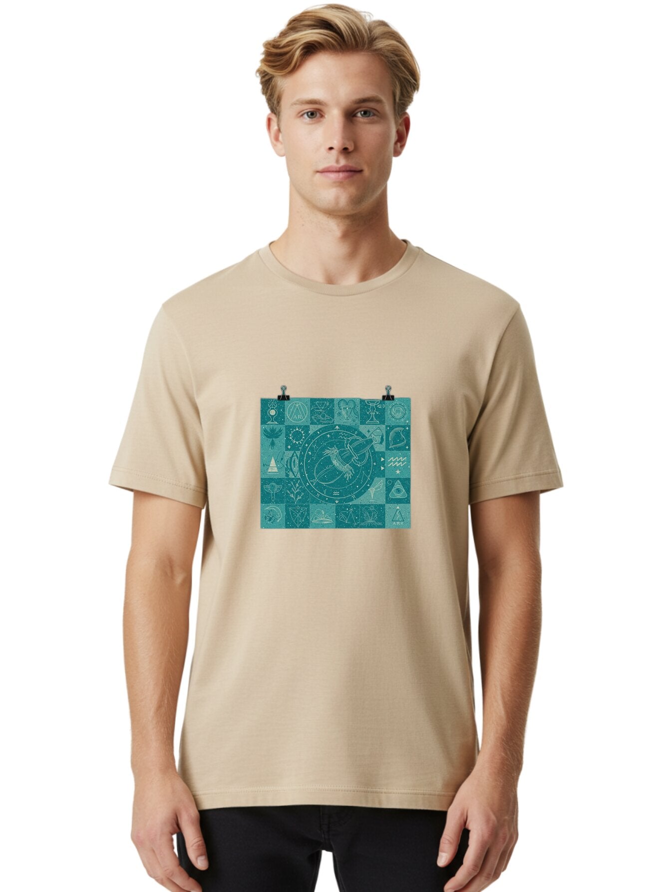 Pisces-Zodiac-Poster Men'S Graphic Tee, 100% Cotton, Comfortable Casual Summer Wear, Machine Washable, Vintage Camera, Old Camera, Antique Camera, Black Camera, Classic Photography, Photography Equipment, Nostalgic Device, Film Camera, Ban155 16
