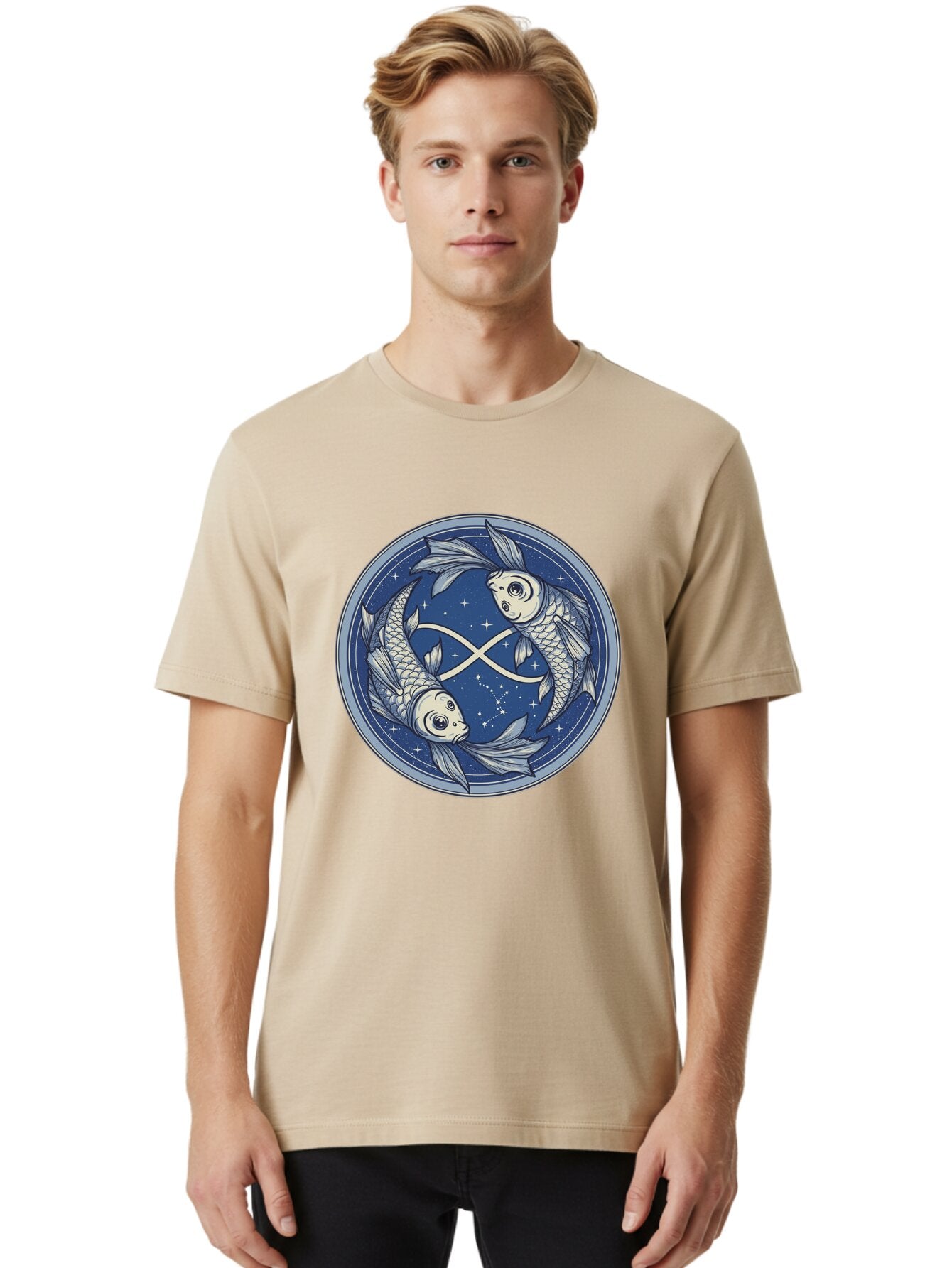 Pisces-Zodiac-Symbol-1 Men'S Graphic Tee, 100% Cotton, Comfortable Casual Summer Wear, Machine Washable, Vintage Camera, Old Camera, Antique Camera, Black Camera, Classic Photography, Photography Equipment, Nostalgic Device, Film Camera, Ban156 24