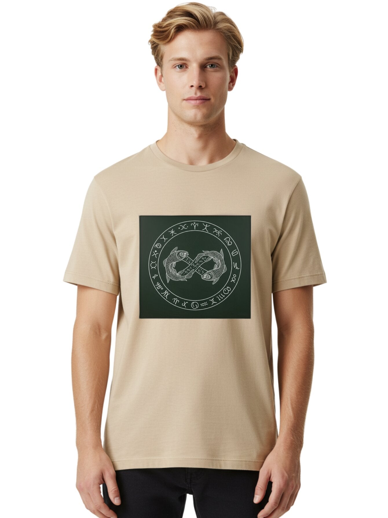 Pisces-Zodiac-Symbol-2 Men'S Graphic Tee, 100% Cotton, Comfortable Casual Summer Wear, Machine Washable, Vintage Camera, Old Camera, Antique Camera, Black Camera, Classic Photography, Photography Equipment, Nostalgic Device, Film Camera, Ban157 30
