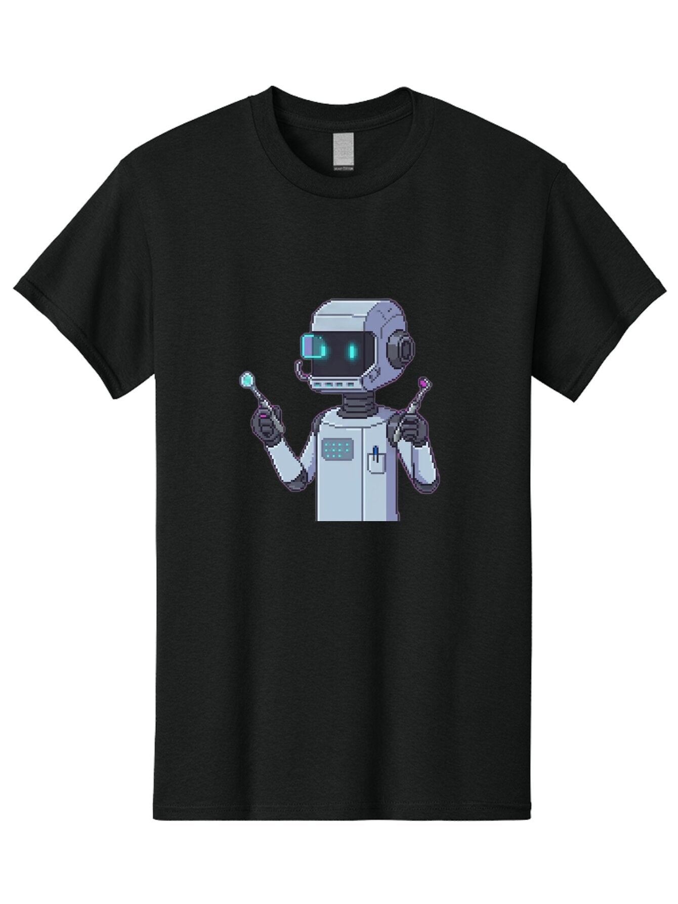 Pixel-Robot Men'S Graphic Tee, 100% Cotton, Comfortable Casual Summer Wear, Machine Washable, Vintage Camera, Old Camera, Antique Camera, Black Camera, Classic Photography, Photography Equipment, Nostalgic Device, Film Camera, Camera Art Ban164 3