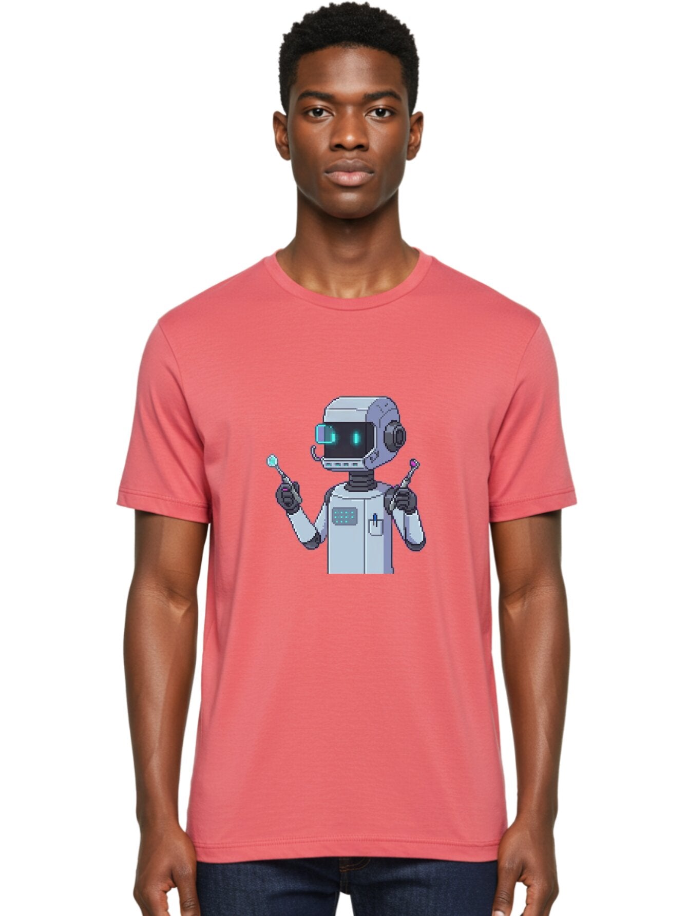 Pixel-Robot Men'S Graphic Tee, 100% Cotton, Comfortable Casual Summer Wear, Machine Washable, Vintage Camera, Old Camera, Antique Camera, Black Camera, Classic Photography, Photography Equipment, Nostalgic Device, Film Camera, Camera Art Ban164 27