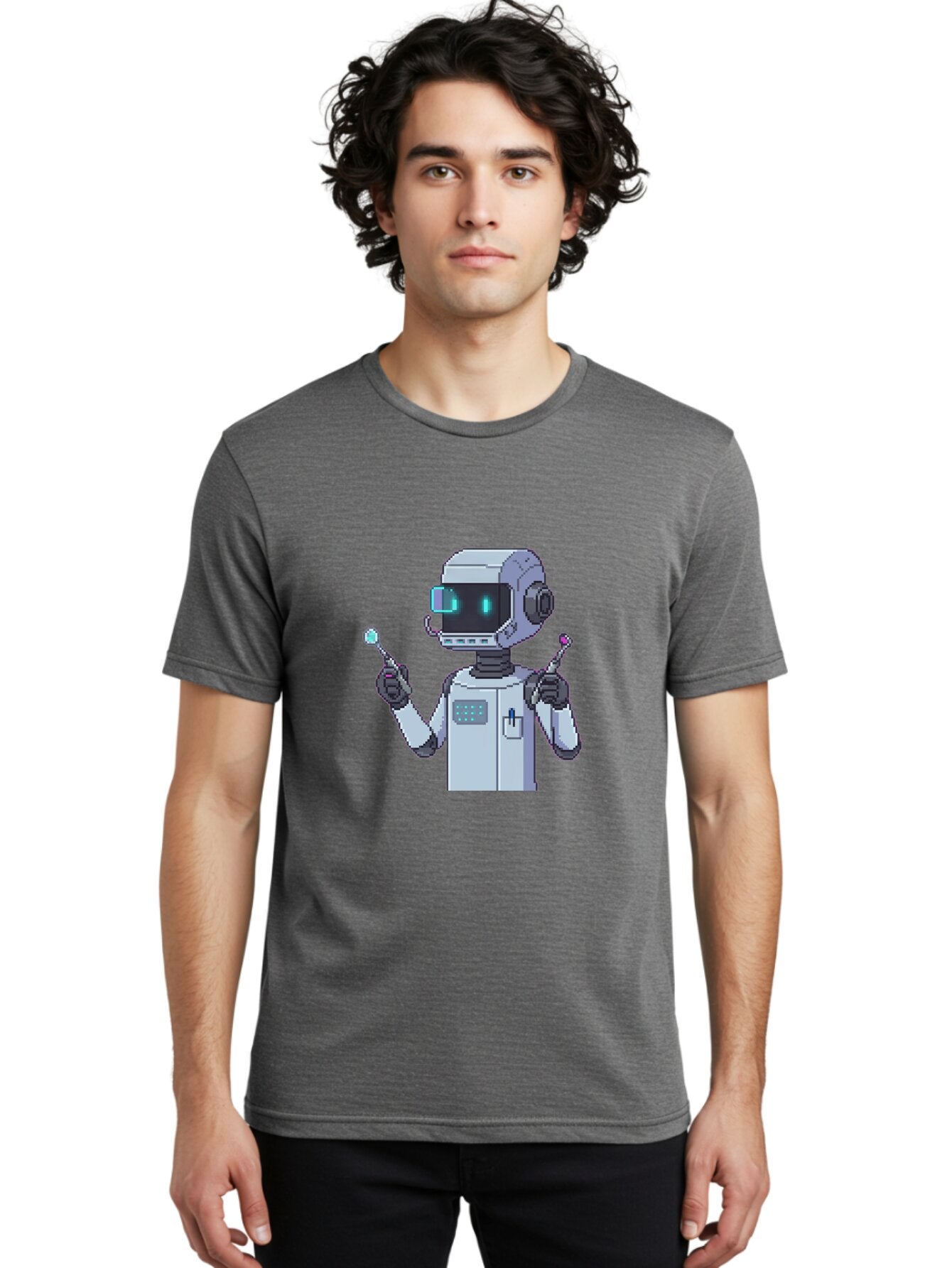 Pixel-Robot Men'S Graphic Tee, 100% Cotton, Comfortable Casual Summer Wear, Machine Washable, Vintage Camera, Old Camera, Antique Camera, Black Camera, Classic Photography, Photography Equipment, Nostalgic Device, Film Camera, Camera Art Ban164 29