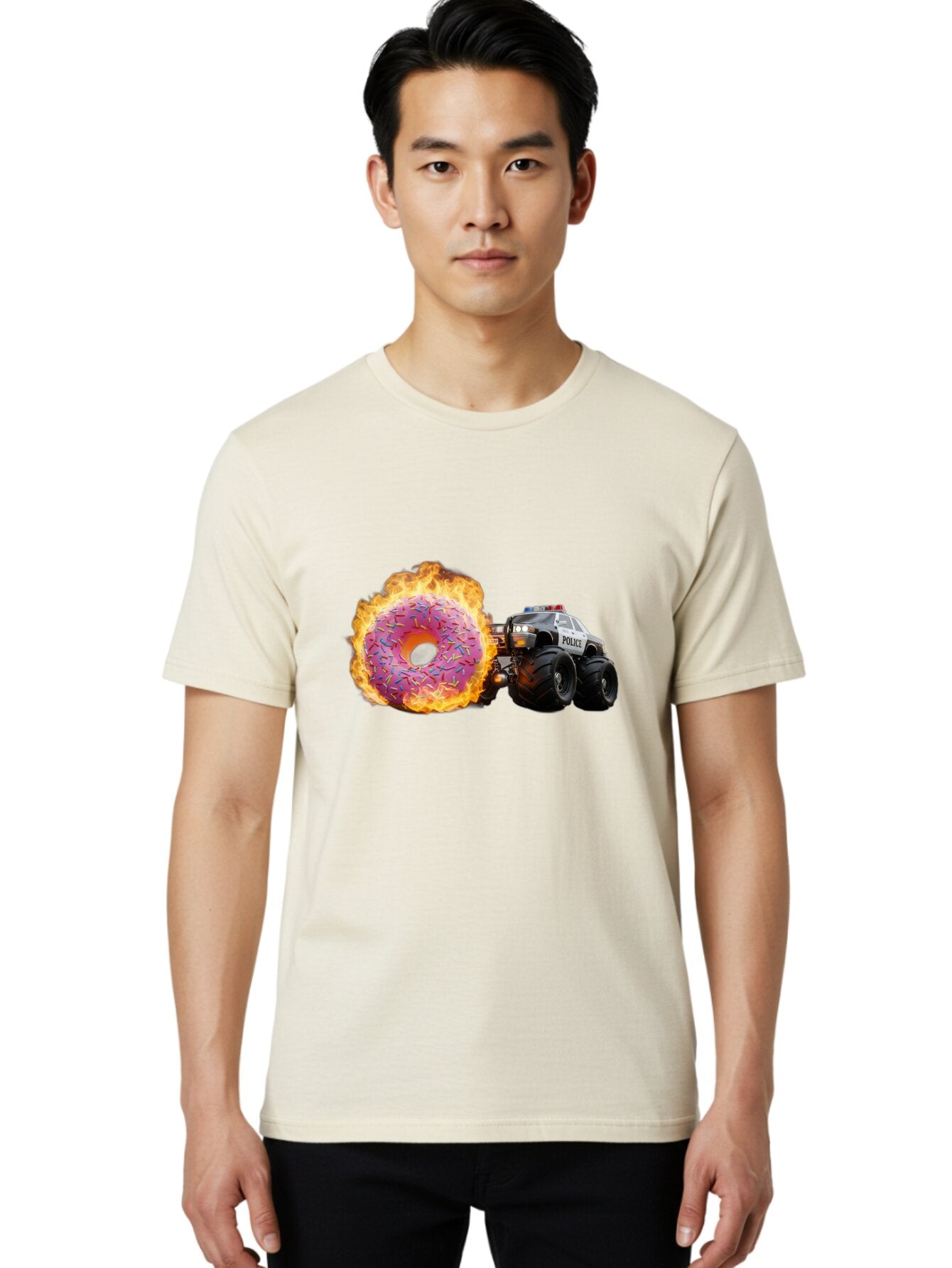 Police Men'S Graphic Tee, 100% Cotton, Comfortable Casual Summer Wear, Machine Washable, Vintage Camera, Old Camera, Antique Camera, Black Camera, Classic Photography, Photography Equipment, Nostalgic Device, Film Camera, Camera Art Ban178 19