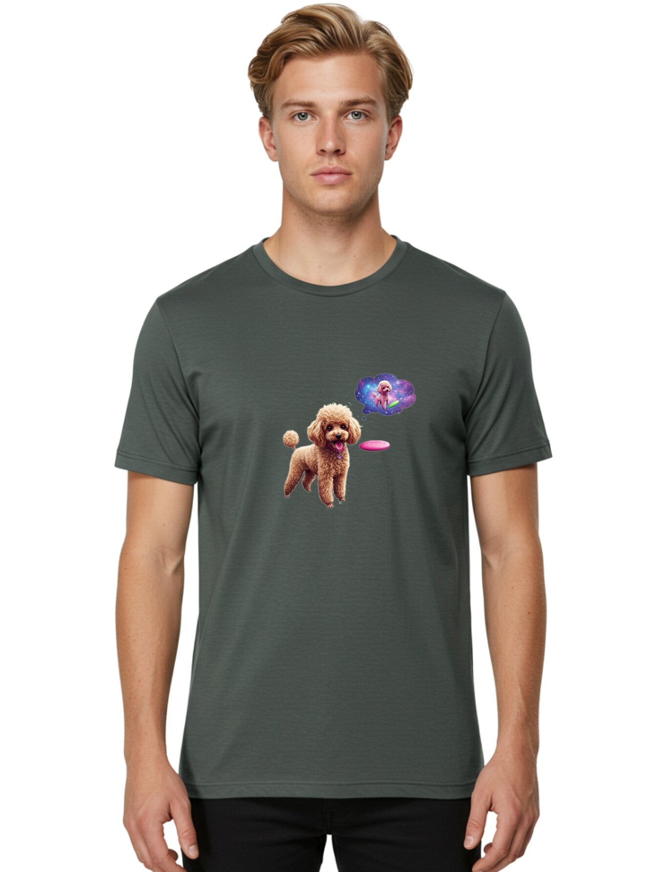 Poodle-In-Space Men'S Graphic Tee, 100% Cotton, Comfortable Casual Summer Wear, Machine Washable, Vintage Camera, Old Camera, Antique Camera, Black Camera, Classic Photography, Photography Equipment, Nostalgic Device, Film Camera, Camera Art Ban182 20