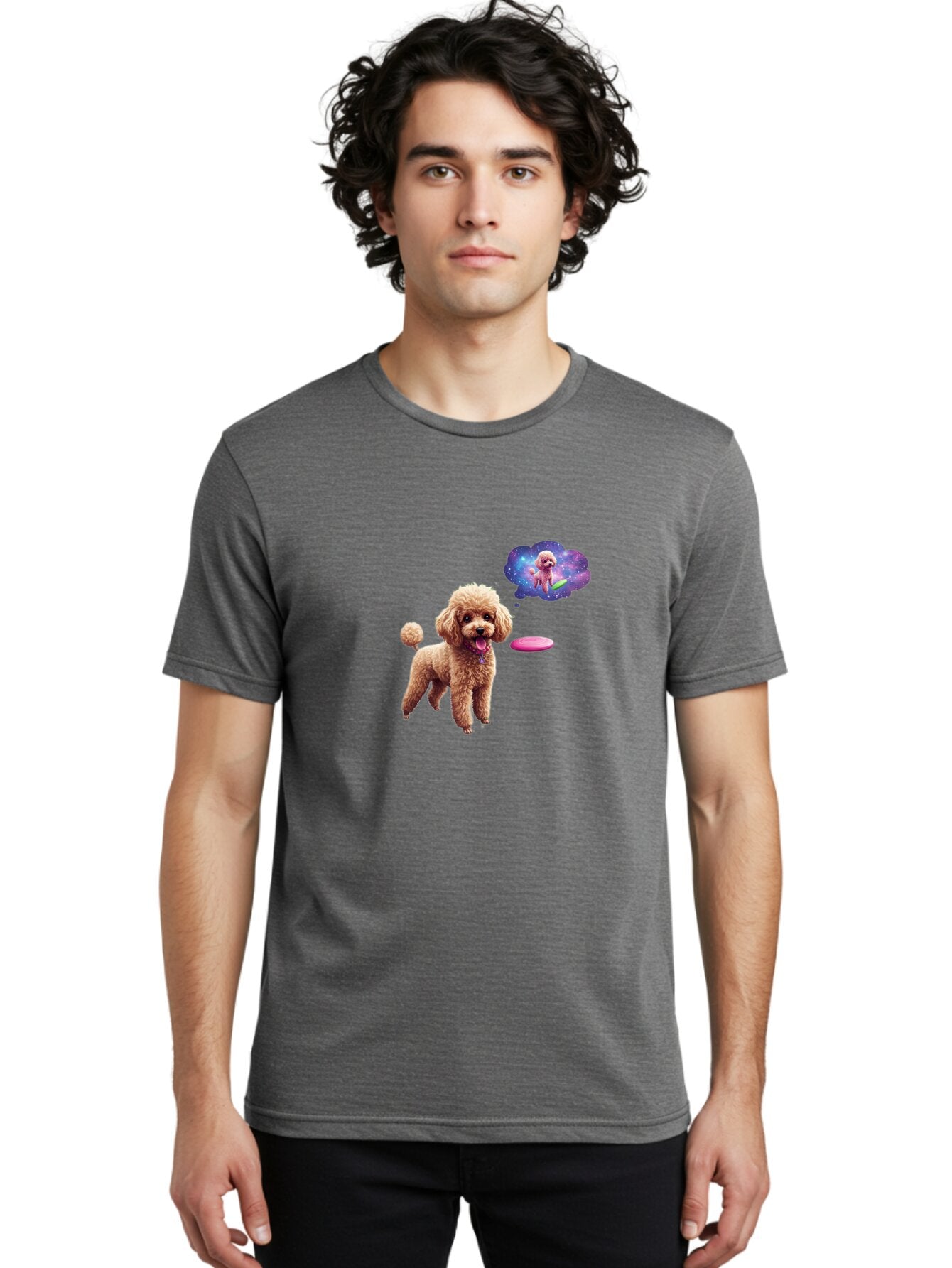 Poodle-In-Space Men'S Graphic Tee, 100% Cotton, Comfortable Casual Summer Wear, Machine Washable, Vintage Camera, Old Camera, Antique Camera, Black Camera, Classic Photography, Photography Equipment, Nostalgic Device, Film Camera, Camera Art Ban182 30