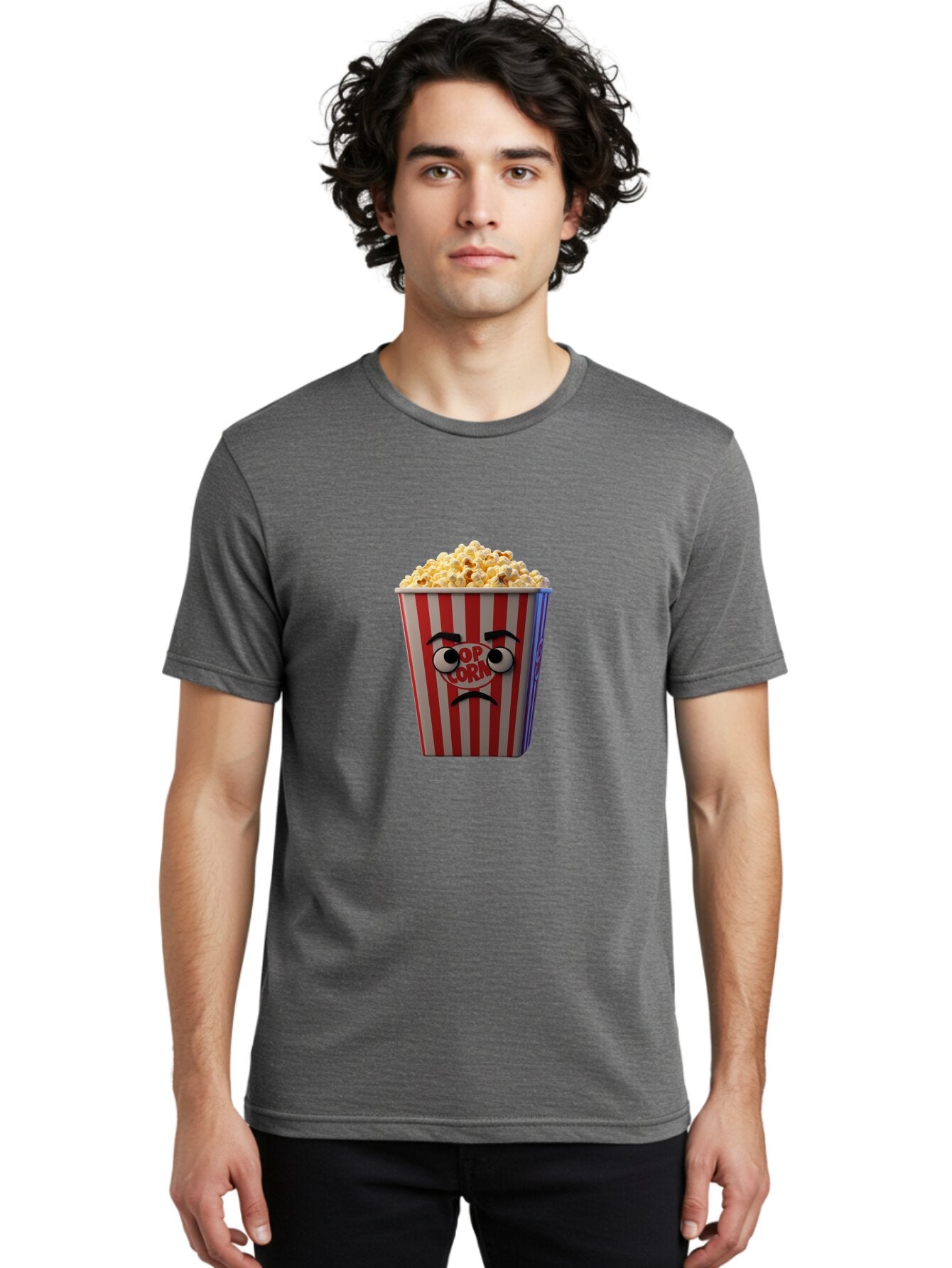 Pop-Corn-1 Men'S Graphic Tee, 100% Cotton, Comfortable Casual Summer Wear, Machine Washable, Vintage Camera, Old Camera, Antique Camera, Black Camera, Classic Photography, Photography Equipment, Nostalgic Device, Film Camera, Camera Art Ban183 27