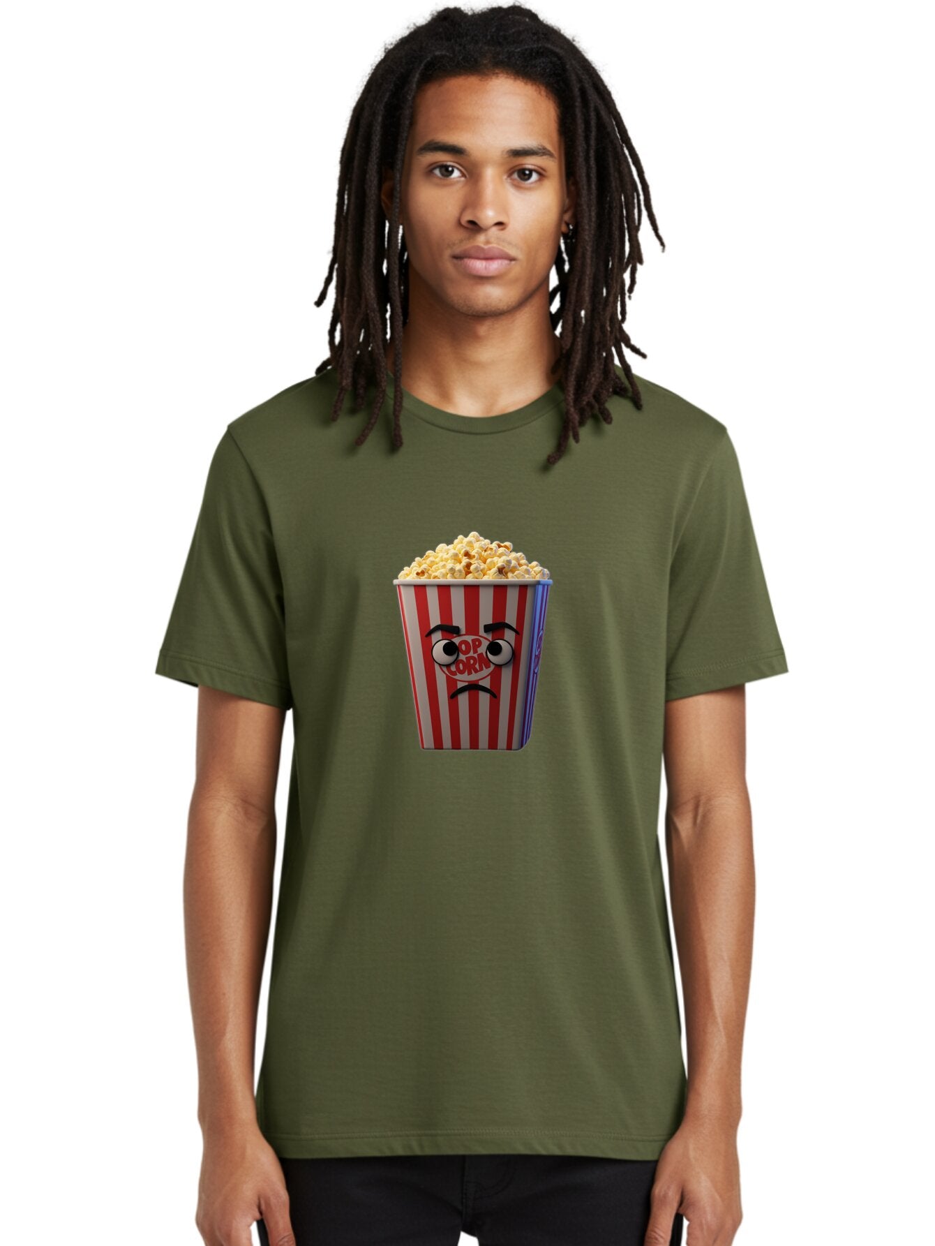 Pop-Corn-1 Men'S Graphic Tee, 100% Cotton, Comfortable Casual Summer Wear, Machine Washable, Vintage Camera, Old Camera, Antique Camera, Black Camera, Classic Photography, Photography Equipment, Nostalgic Device, Film Camera, Camera Art Ban183 30