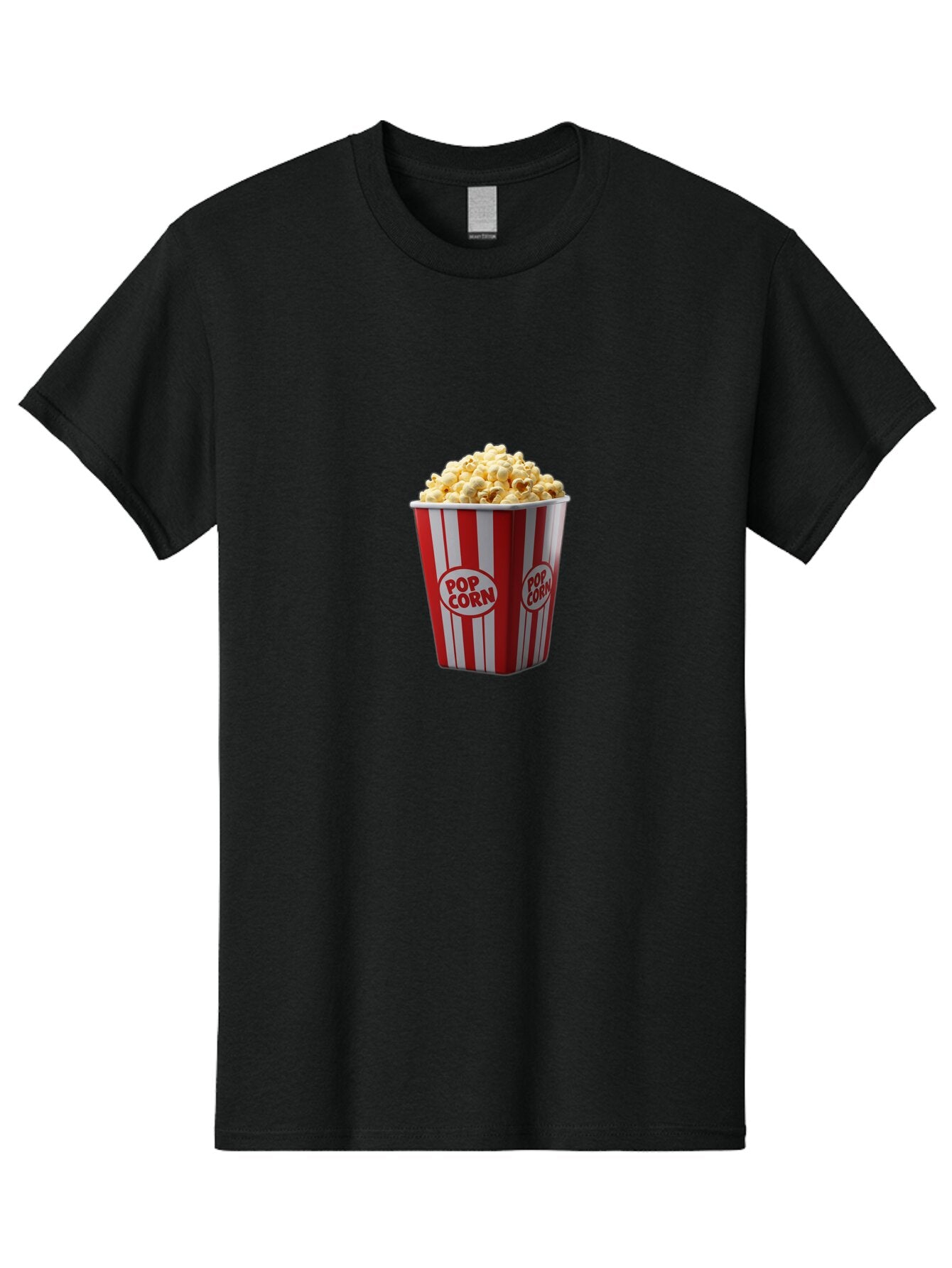 Pop-Corn-2 Men'S Graphic Tee, 100% Cotton, Comfortable Casual Summer Wear, Machine Washable, Vintage Camera, Old Camera, Antique Camera, Black Camera, Classic Photography, Photography Equipment, Nostalgic Device, Film Camera, Camera Art Ban184 5