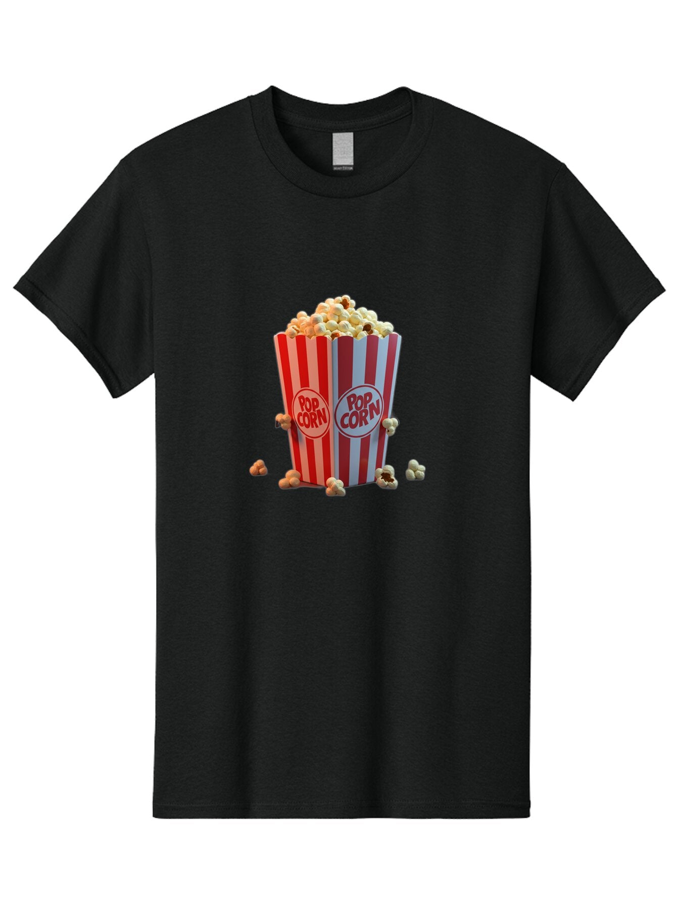 Pop-Corn-3 Men'S Graphic Tee, 100% Cotton, Comfortable Casual Summer Wear, Machine Washable, Vintage Camera, Old Camera, Antique Camera, Black Camera, Classic Photography, Photography Equipment, Nostalgic Device, Film Camera, Camera Art Ban185 13