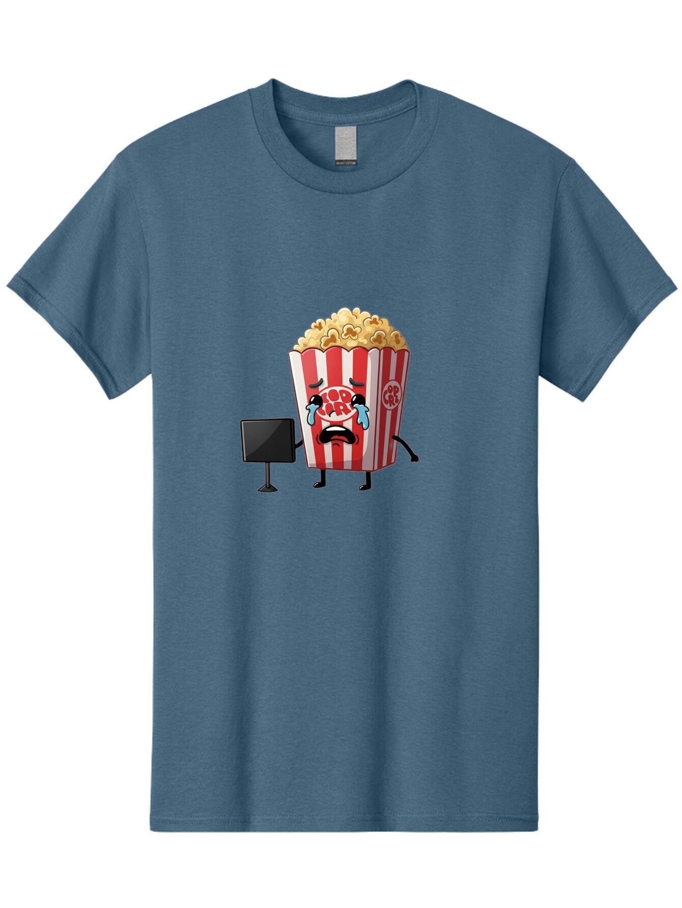 Pop-Corn-4 Men'S Graphic Tee, 100% Cotton, Comfortable Casual Summer Wear, Machine Washable, Vintage Camera, Old Camera, Antique Camera, Black Camera, Classic Photography, Photography Equipment, Nostalgic Device, Film Camera, Camera Art Ban186 9